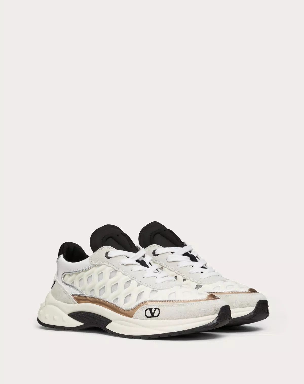 Valentino o1s1wg110625 Ready Go Runner Trainer in Fabric in White Size US 10 / IT 40 - 2 Thumbnail