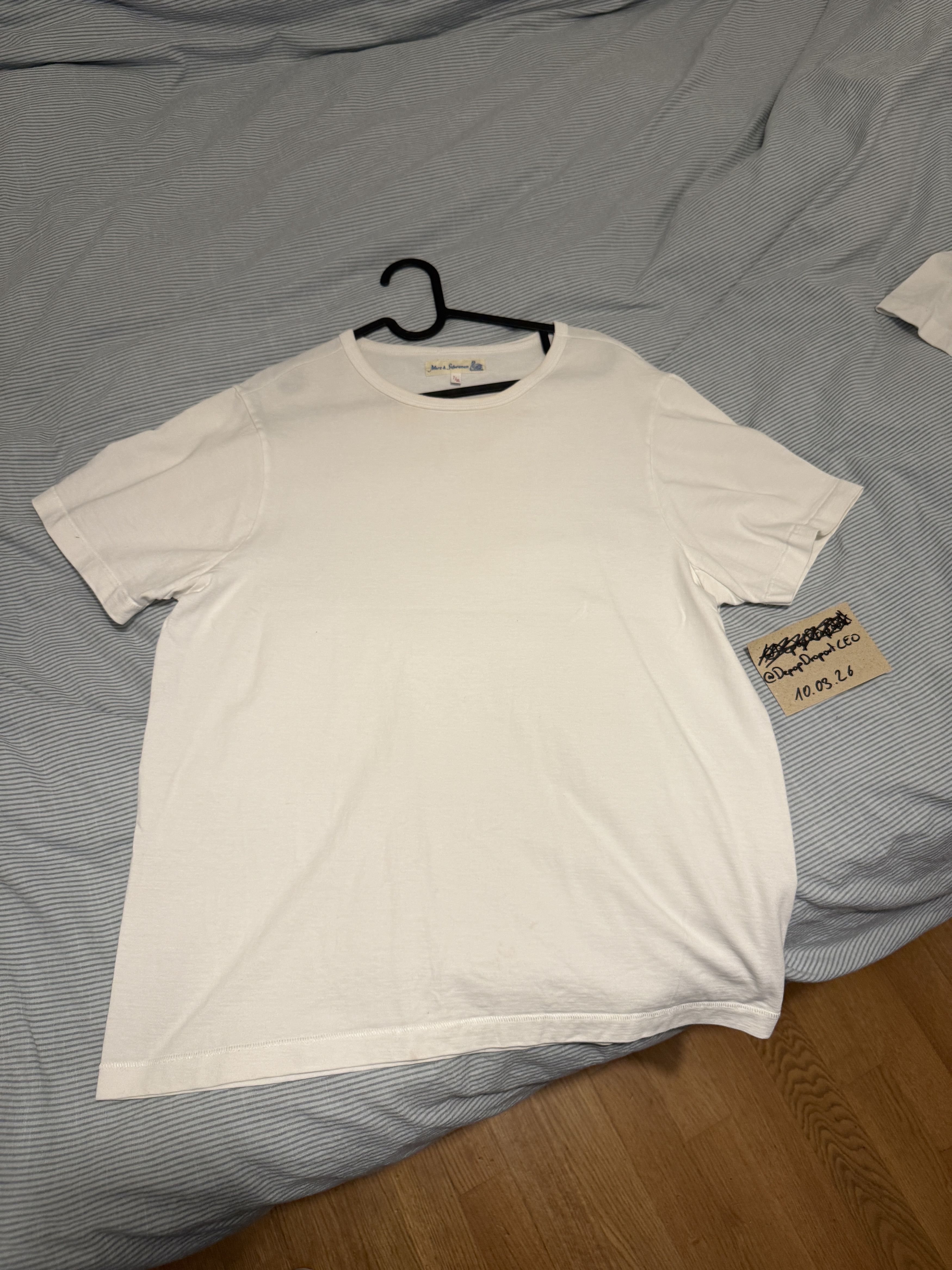 Merz B. Schwanen 215 Loopwheeled Classic Fit Midweight T-Shirt Size US XL / EU 56 / 4 - 1 Thumbnail