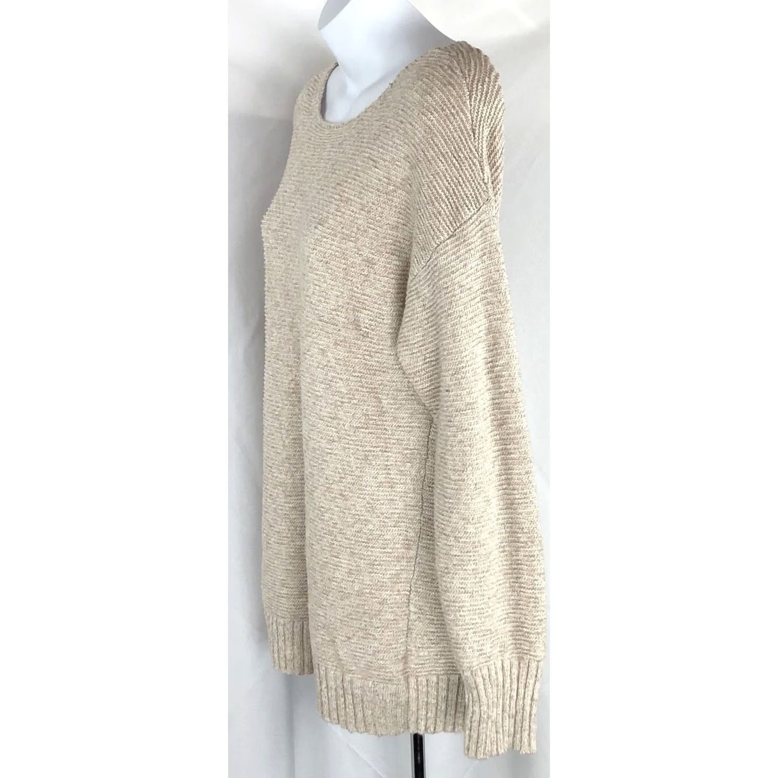 American Eagle Outfitters American Eagle sweater pullover M tan beige long sleeve strappy laced back Size M / US 6-8 / IT 42-44 - 2 Thumbnail