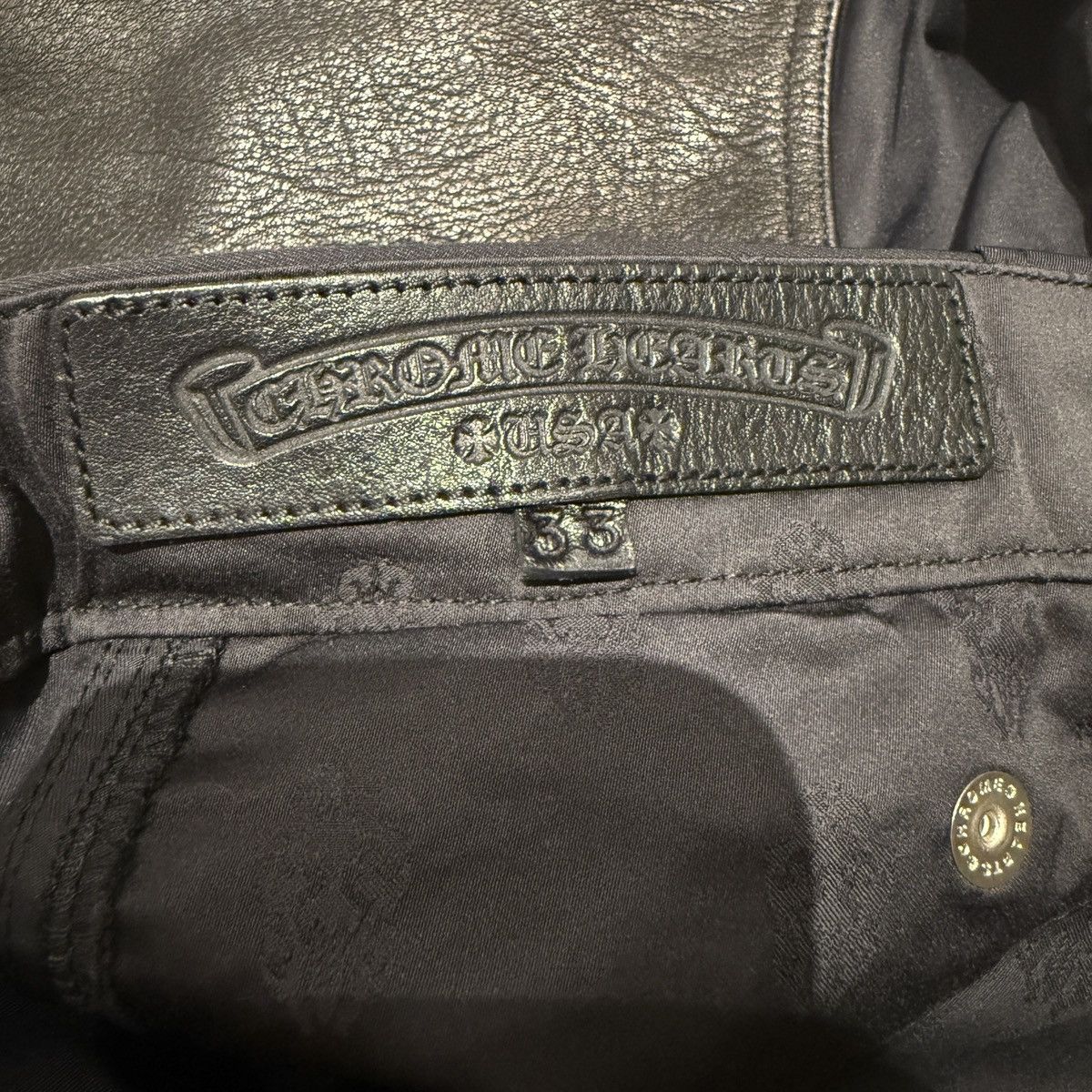 Chrome Hearts Chrome Hearts Black Nylon & Leather Carpenter Short size 33 Size US 33 - 9 Thumbnail