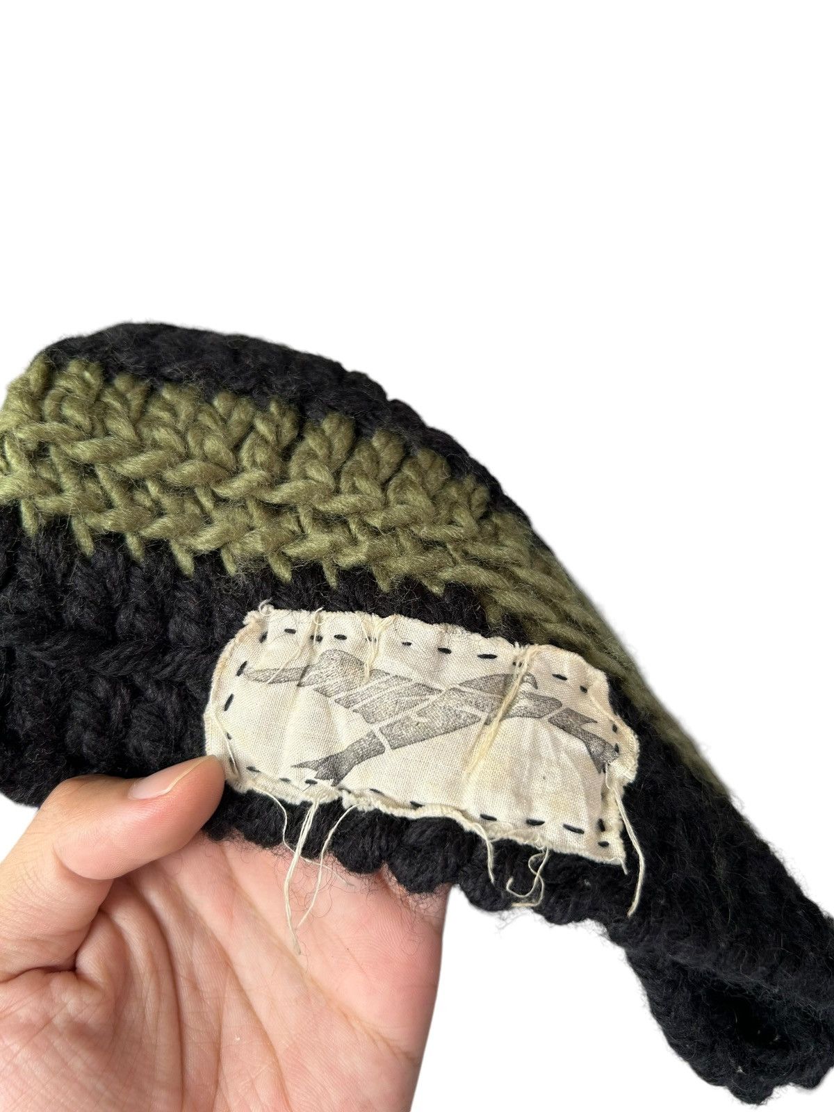 Japanese Brand × Kapital × Vintage Crochet knitted handmade hairy Beanie Hats☠️☠️ Size ONE SIZE - 5 Thumbnail