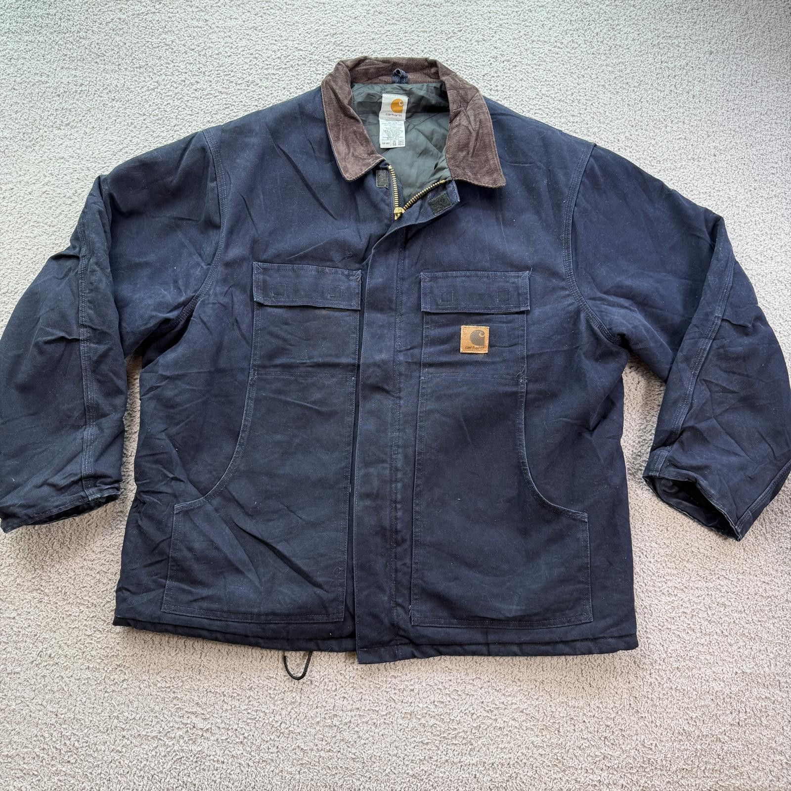 Carhartt Vintage 90s Carhartt Blanket Lined Work Jacket 2XL Union Tag Size US XXL / EU 58 / 5 - 1 Thumbnail