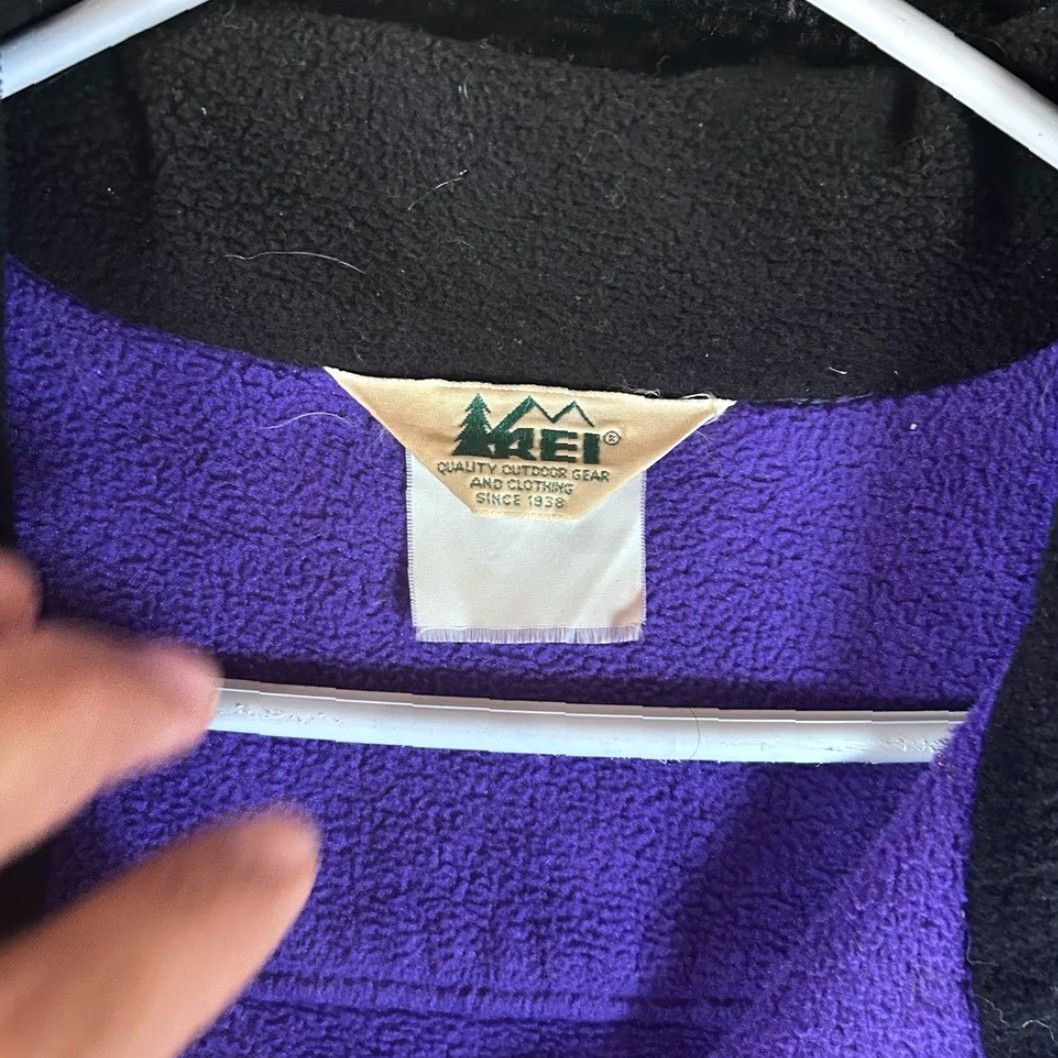 Altea VINTAGE REI Outdoor Adventure Fleece Full Zip Jacket Purple Teal Black Size L Men Regular Ski Jacket Size US L / EU 52-54 / 3 - 3 Thumbnail