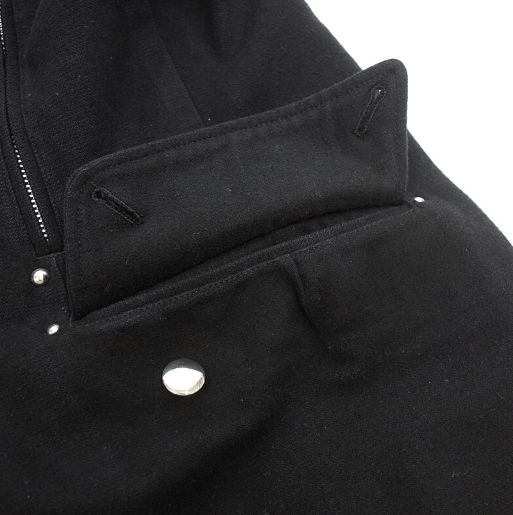 Yohji Yamamoto Yohji Yamamoto Pour Homme - Melton Studded Zip-up Jacket Size US L / EU 52-54 / 3 - 3 Thumbnail