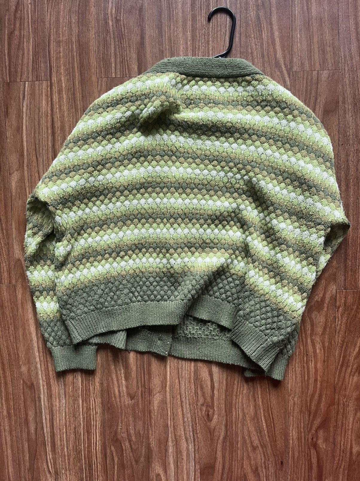 Shein Green and White SHEIN Cardigan with a preppy, indie vibe Size M / US 6-8 / IT 42-44 - 2 Thumbnail