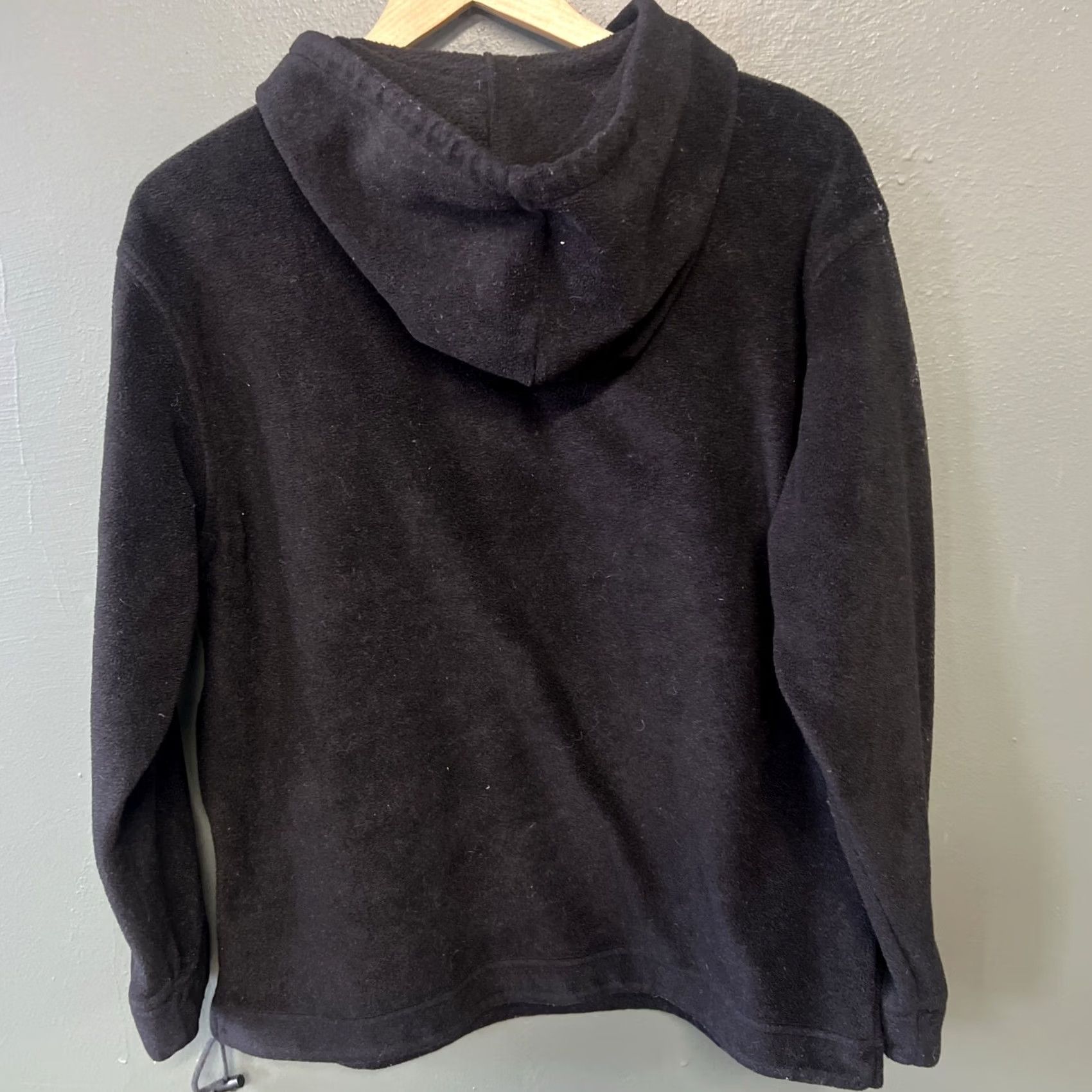 Ralph Lauren Ralph Lauren Polo Jeans Co Black Fleece Hoodie Sweatshirt Pullover Medium Mens 90s Size US M / EU 48-50 / 2 - 4 Thumbnail