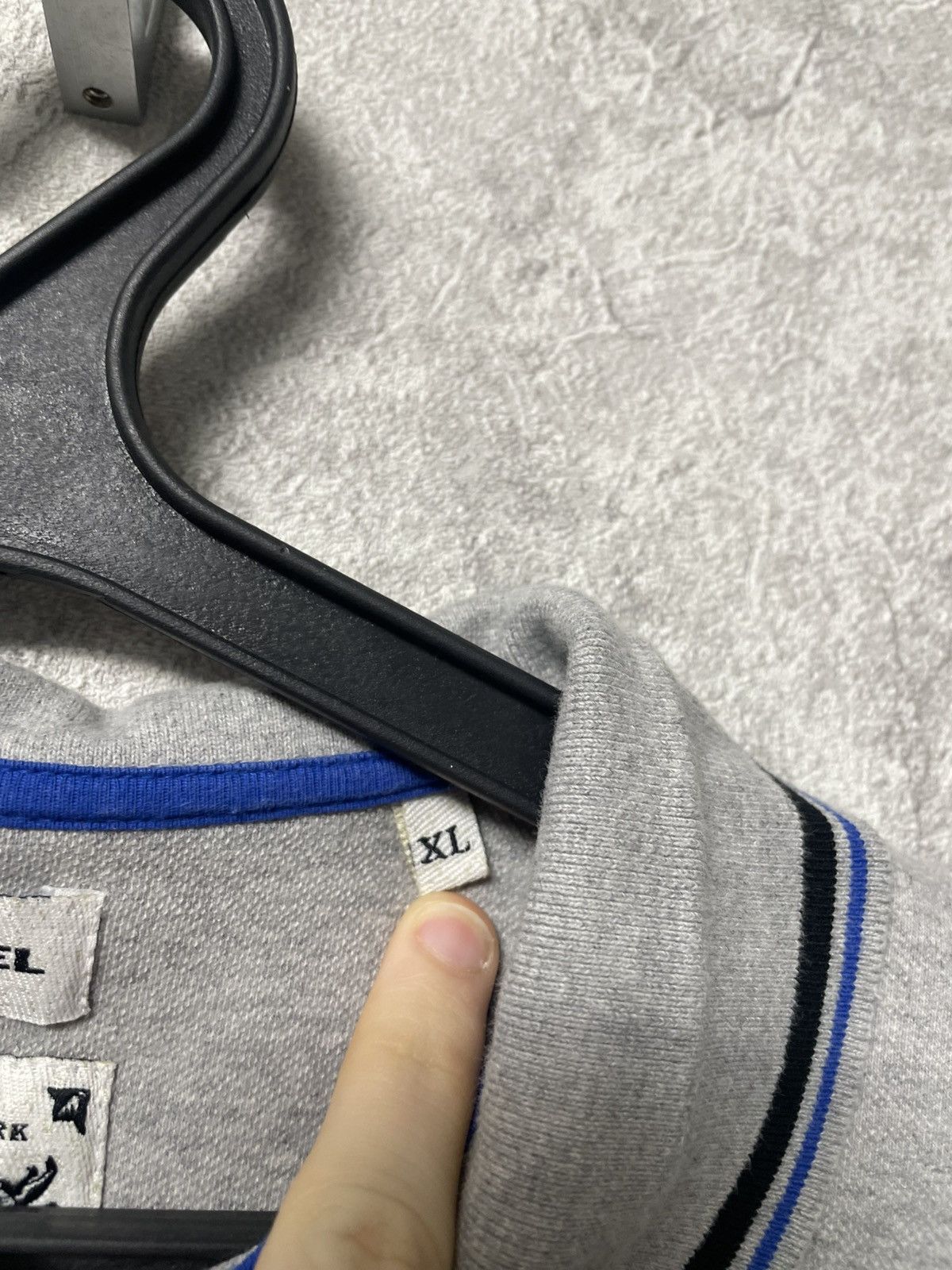 Diesel Vintage Diesel Metallic Logo Gray Long Sleeve Polo Shirt Size US L / EU 52-54 / 3 - 10 Thumbnail