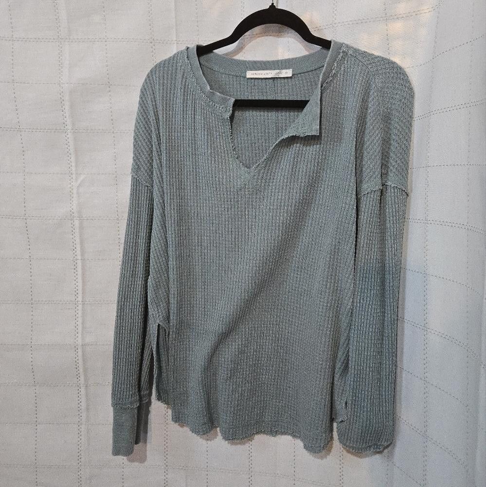 Other Altard State Waffle Knit Top in Blue/Green Size S / US 4 / IT 40 - 1 Thumbnail