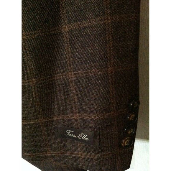 Tasso Elba TASSO ELBA MENS NEW WOOL BLEND SPORT COAT BLAZER SIZE: 44L Size 44L - 3 Thumbnail