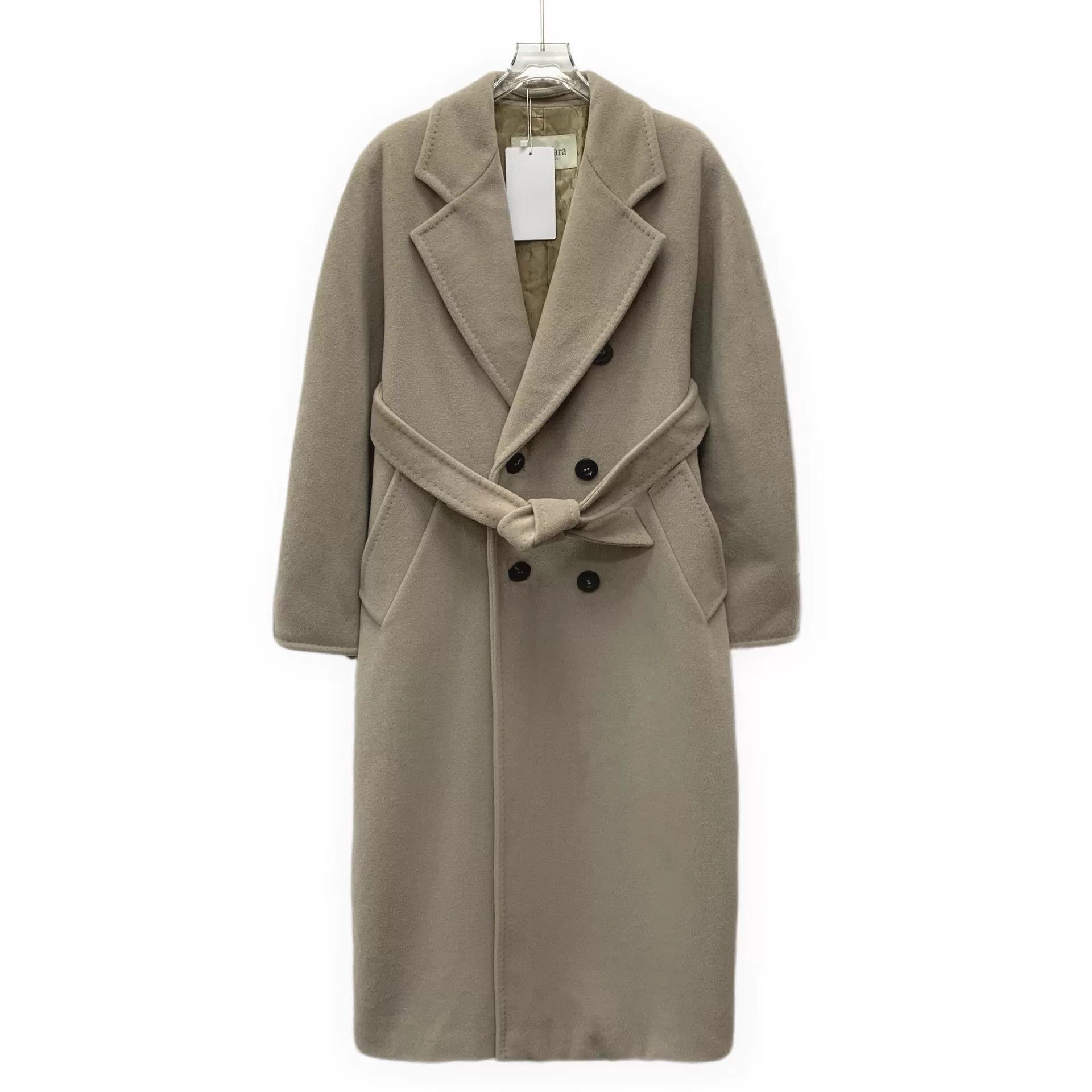 Max Mara maxmara double-breasted wool coat in beige Size US M / EU 48-50 / 2 - 1 Thumbnail