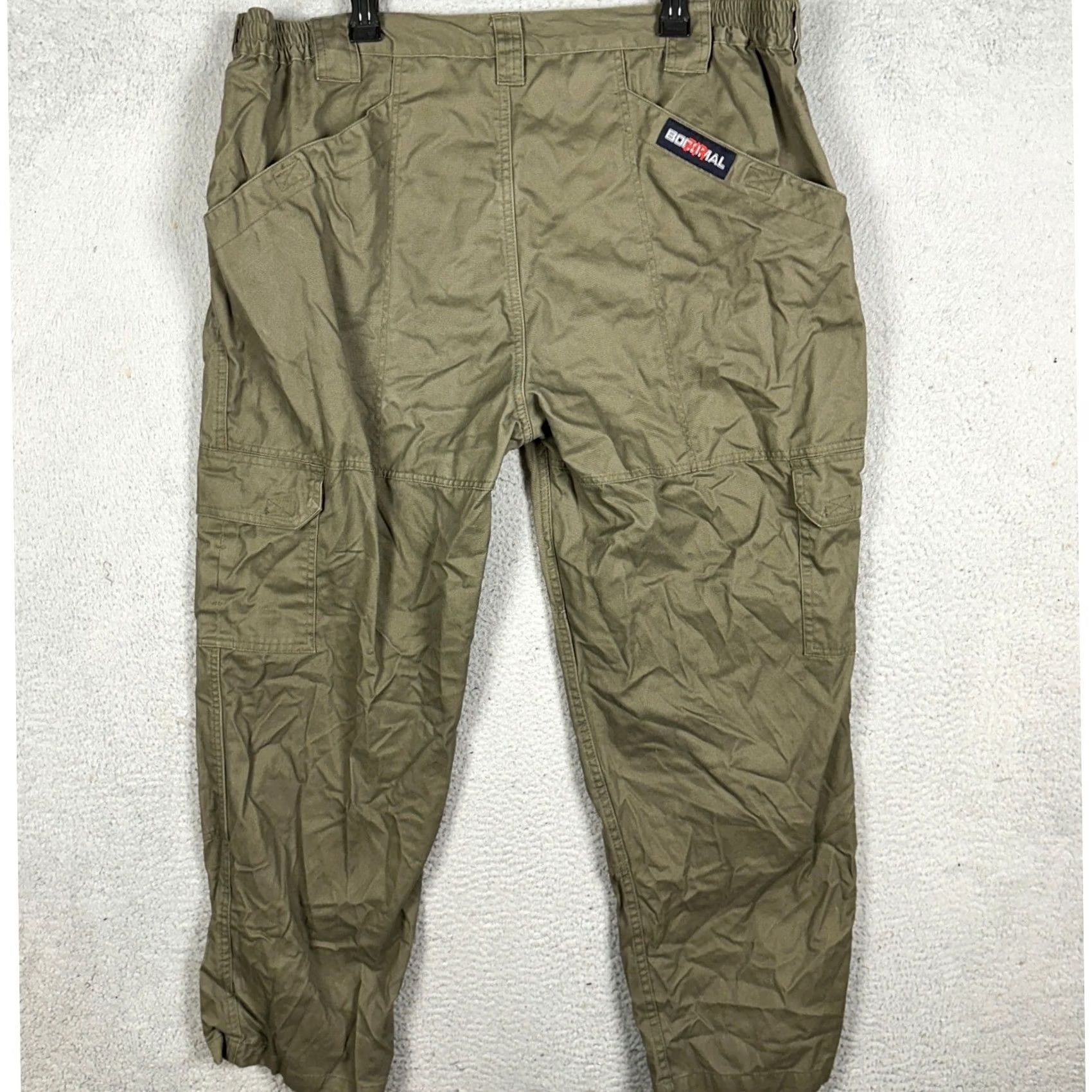 Olive Bocomal FR Field Pants Men 42X30 Olive Green Flame Resistant Cargo CAT2 Workwear Size US 42 / EU 58 - 2 Thumbnail