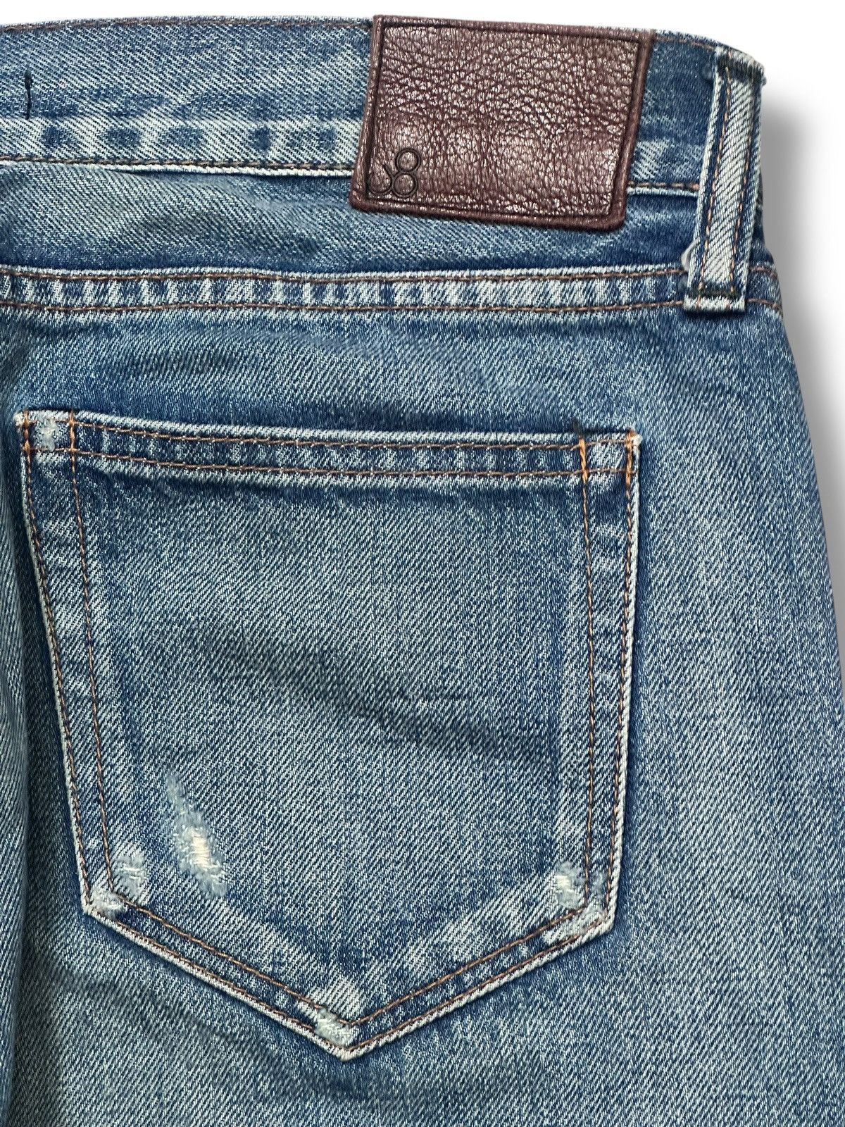Johnbull Johnbull Selvage Distressed Japan Denim Slimfit Faded Wash Size US 32 / EU 48 - 8 Thumbnail