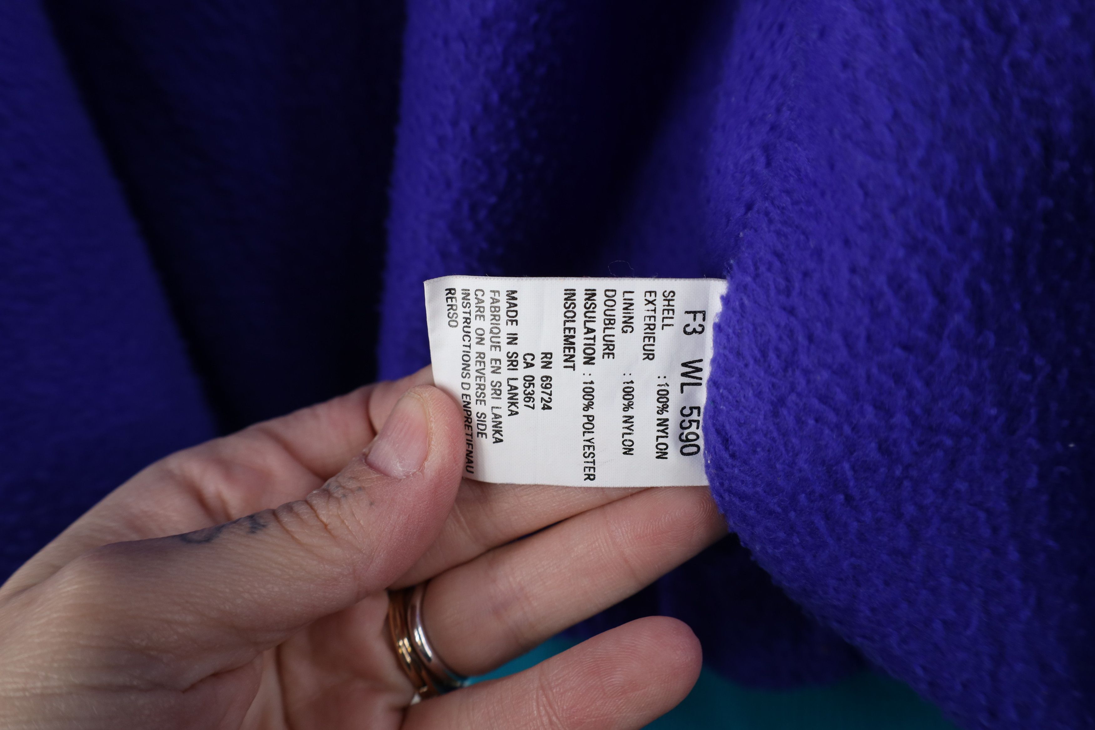 Columbia Vintage 90s Columbia Fleece Lined Bomber Jacket Winter Blue Size XL / US 12-14 / IT 48-50 - 12 Thumbnail
