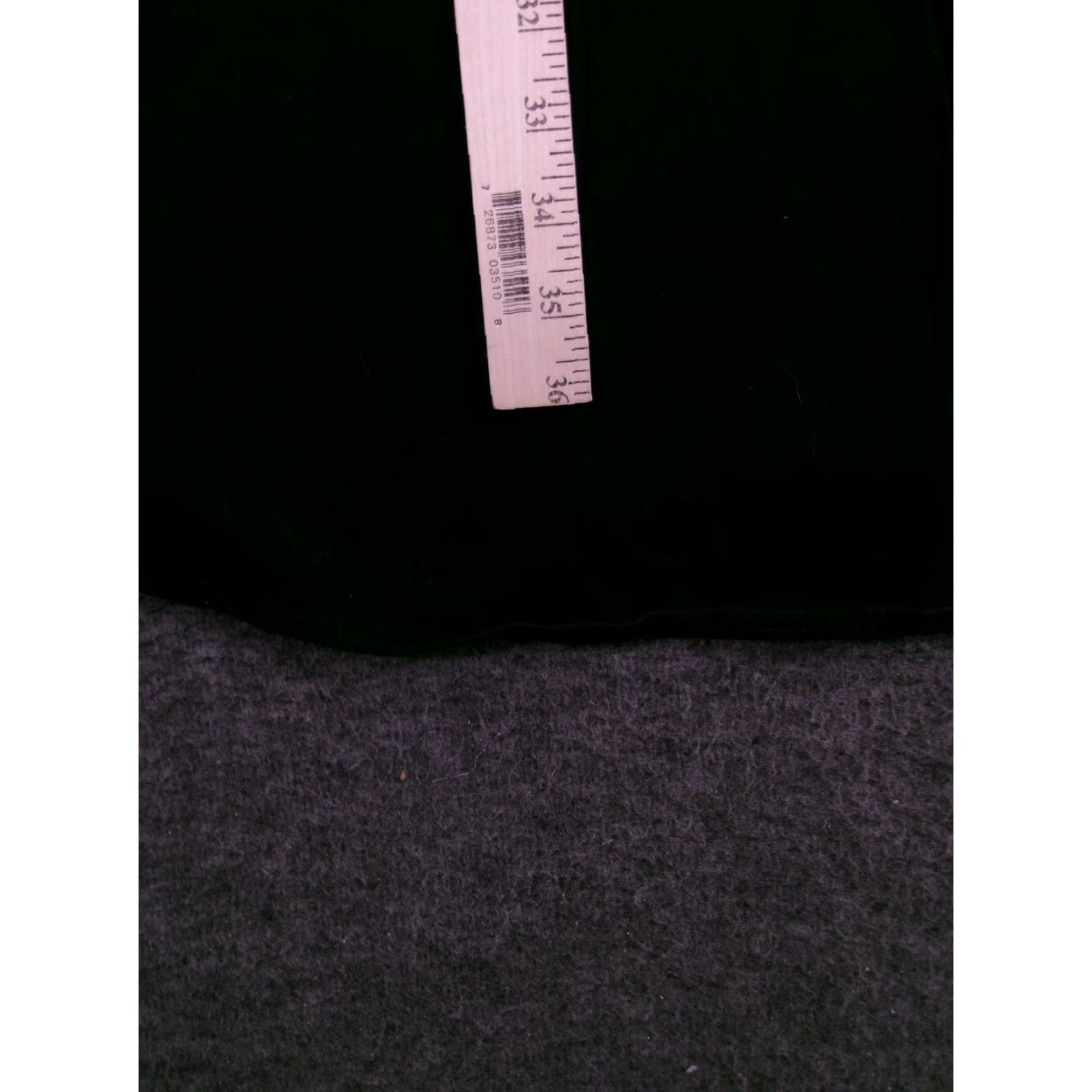 Vintage PUKAVT Dress Women Large Fit and Flare Cap Sleeve Black Cotton Spandex A-Line Size L / US 10 / IT 46 - 6 Thumbnail