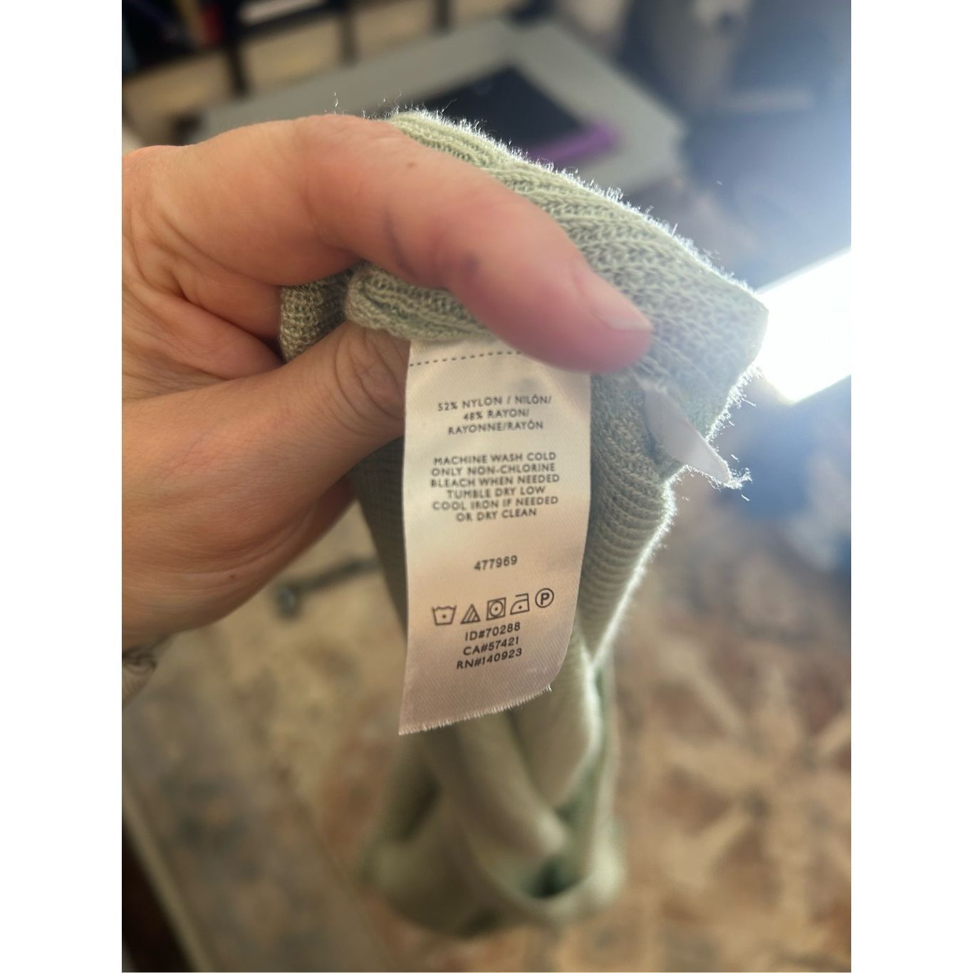 Lou & Grey Lou & Grey Sage Green Pullover Long Sleeve Sweater Nylon Ray Size L / US 10 / IT 46 - 6 Thumbnail