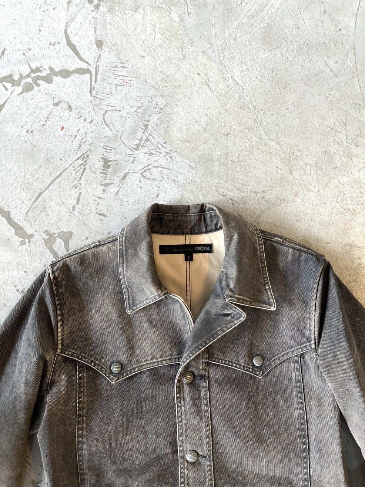 Japanese Brand Distressed waxwash jacket style Grunge x Western Size US L / EU 52-54 / 3 - 4 Thumbnail