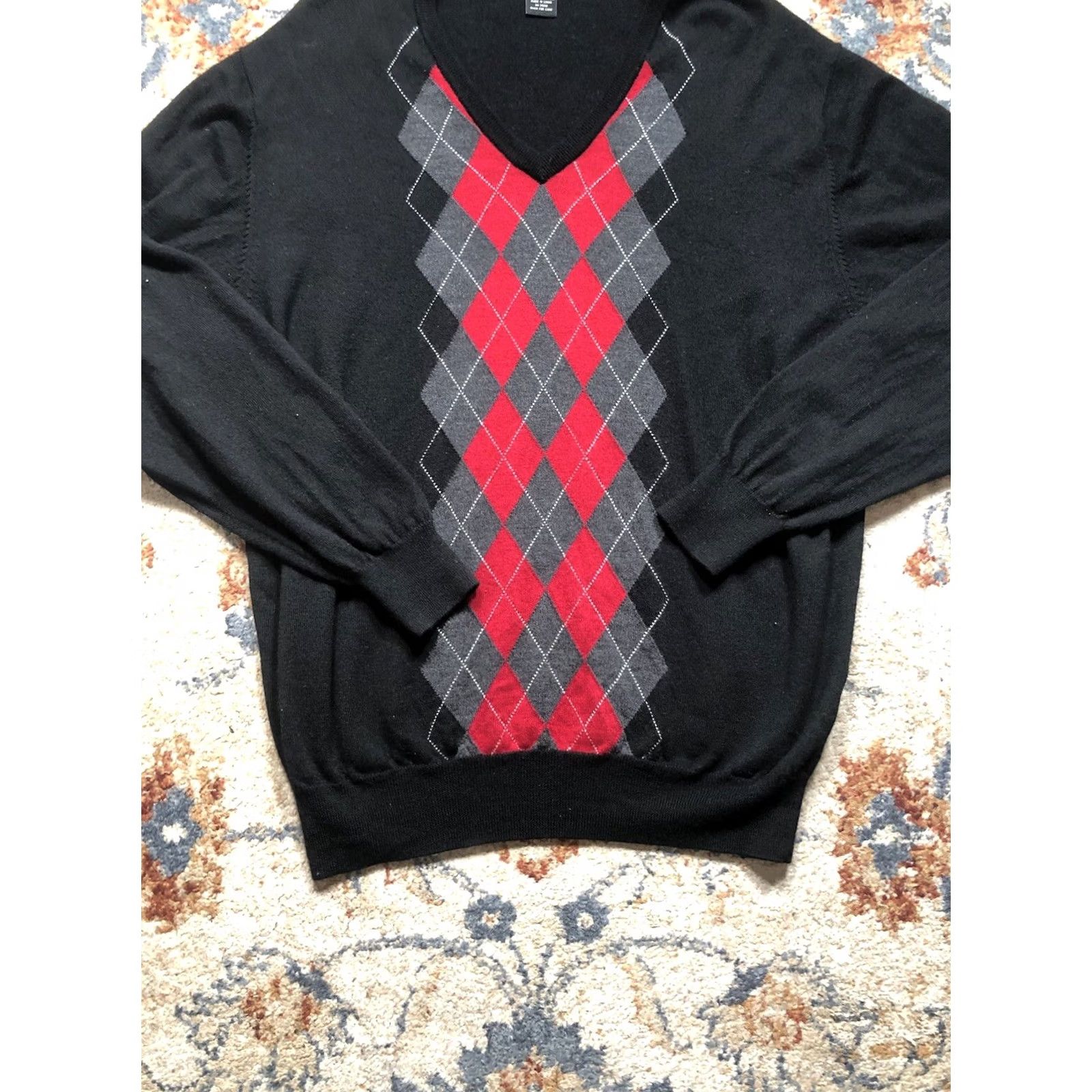Jos. A. Bank VINTAGE Jos. A. Bank Sweater Vest Shirt Black L 100% Merino Wool Pullover Unisex Adults Mens Womens Size US L / EU 52-54 / 3 - 5 Thumbnail