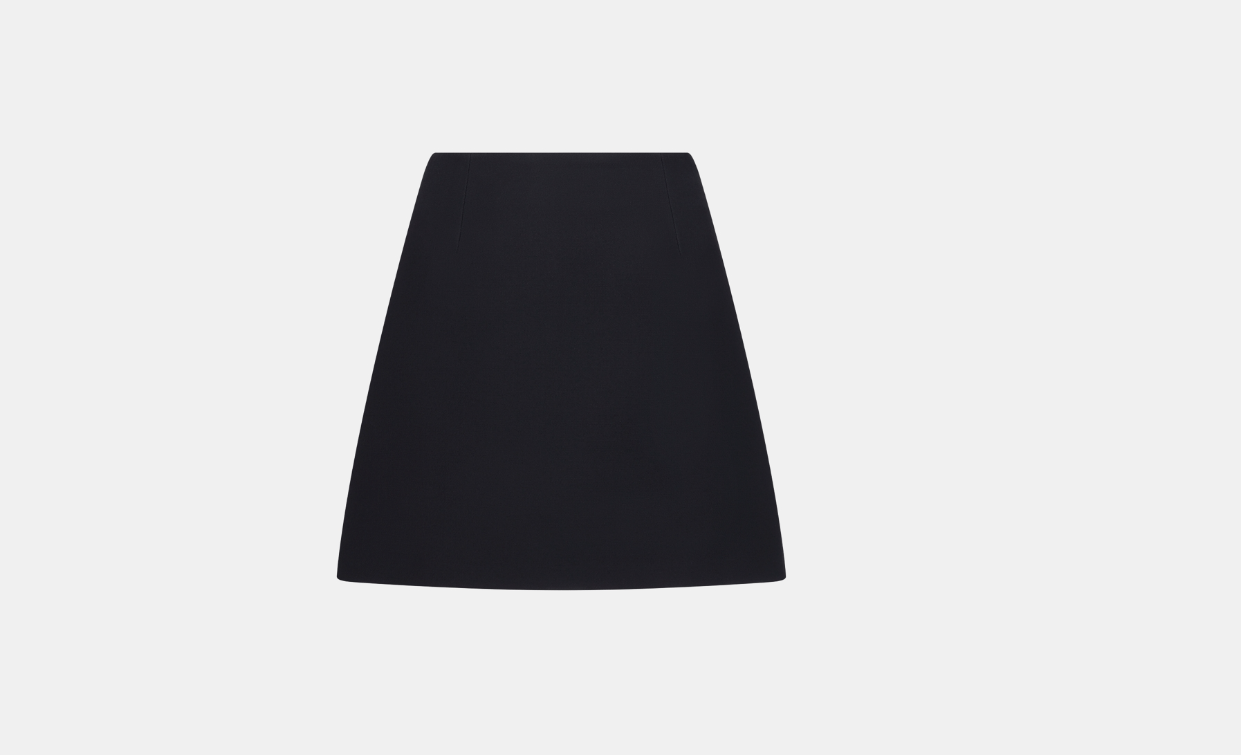 image of Dior O1W1Db10224 Mini Skirt In Black, Women's (Size 32)