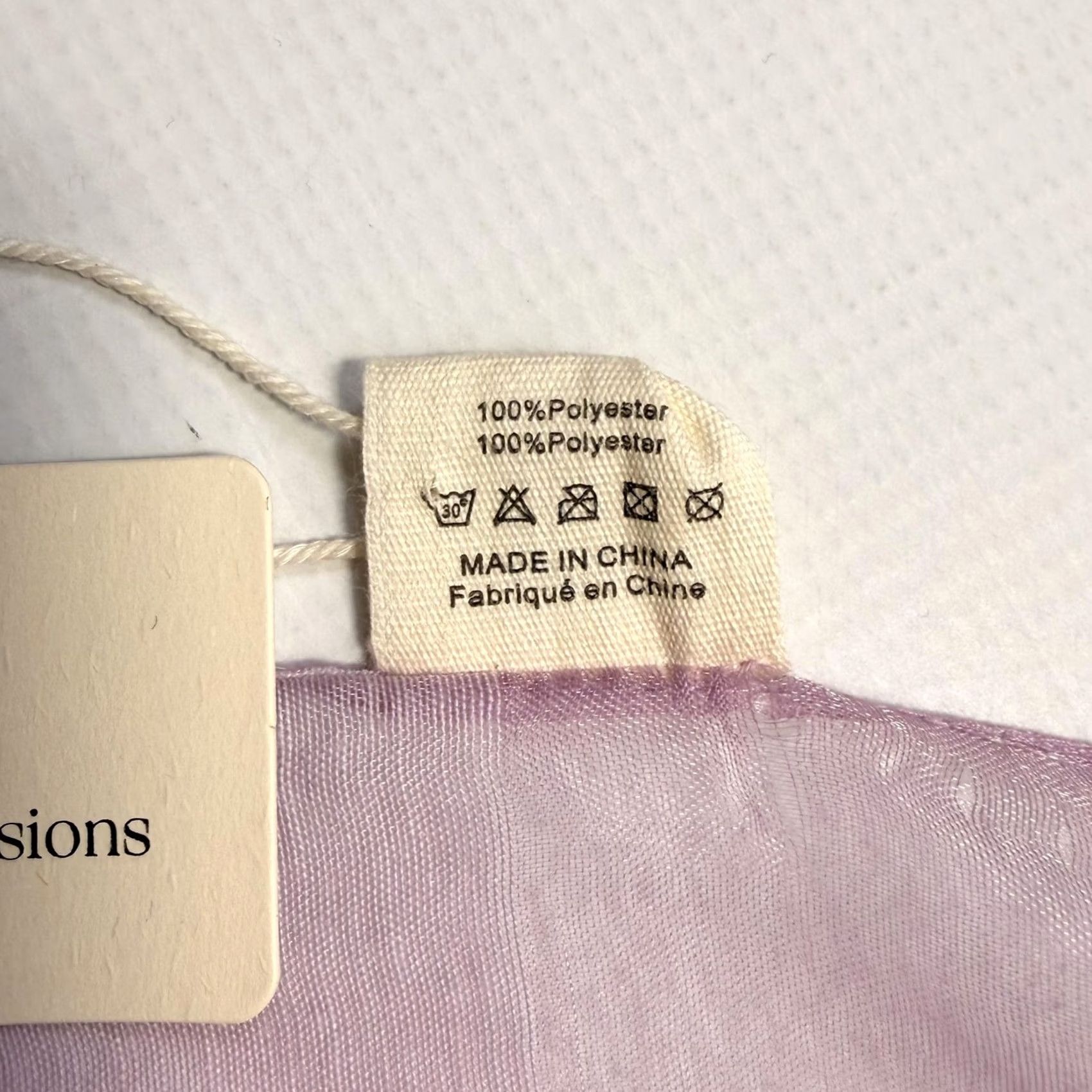 Vintage Pretty Persuasions Scarf Womens Purple Floral Rose Chiffon Rectangle Wrap Ombre Size ONE SIZE - 3 Thumbnail