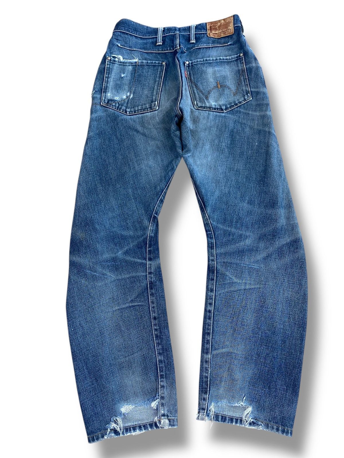 Edwin Edwin Vintage Faded Wash Style Twist Leg Jeans Size US 28 / EU 44 - 3 Thumbnail