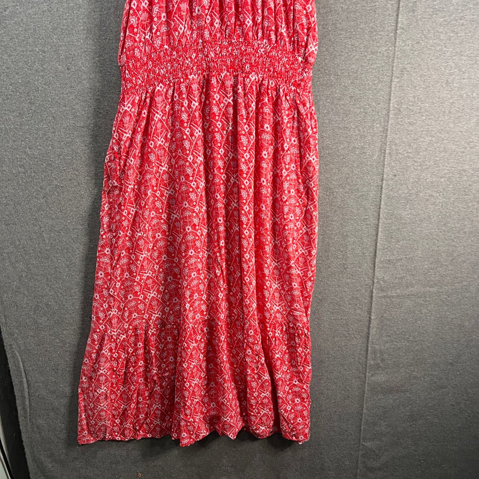 Other Destination 365 Short-Sleeve Midi Dress with Smo Red Size S / US 4 / IT 40 - 15 Thumbnail