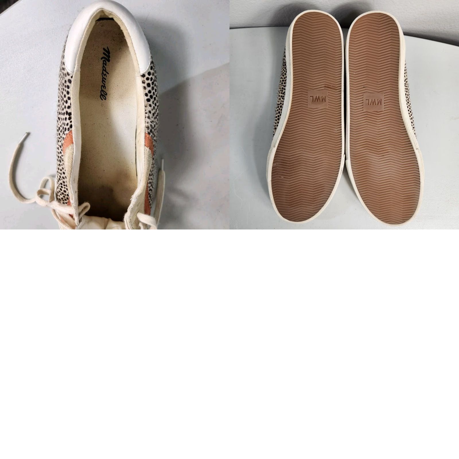 Madewell Madewell Sidewalk Sneakers in Spotted Calf Hair-Size 10 Size US 10 / IT 40 - 9 Thumbnail