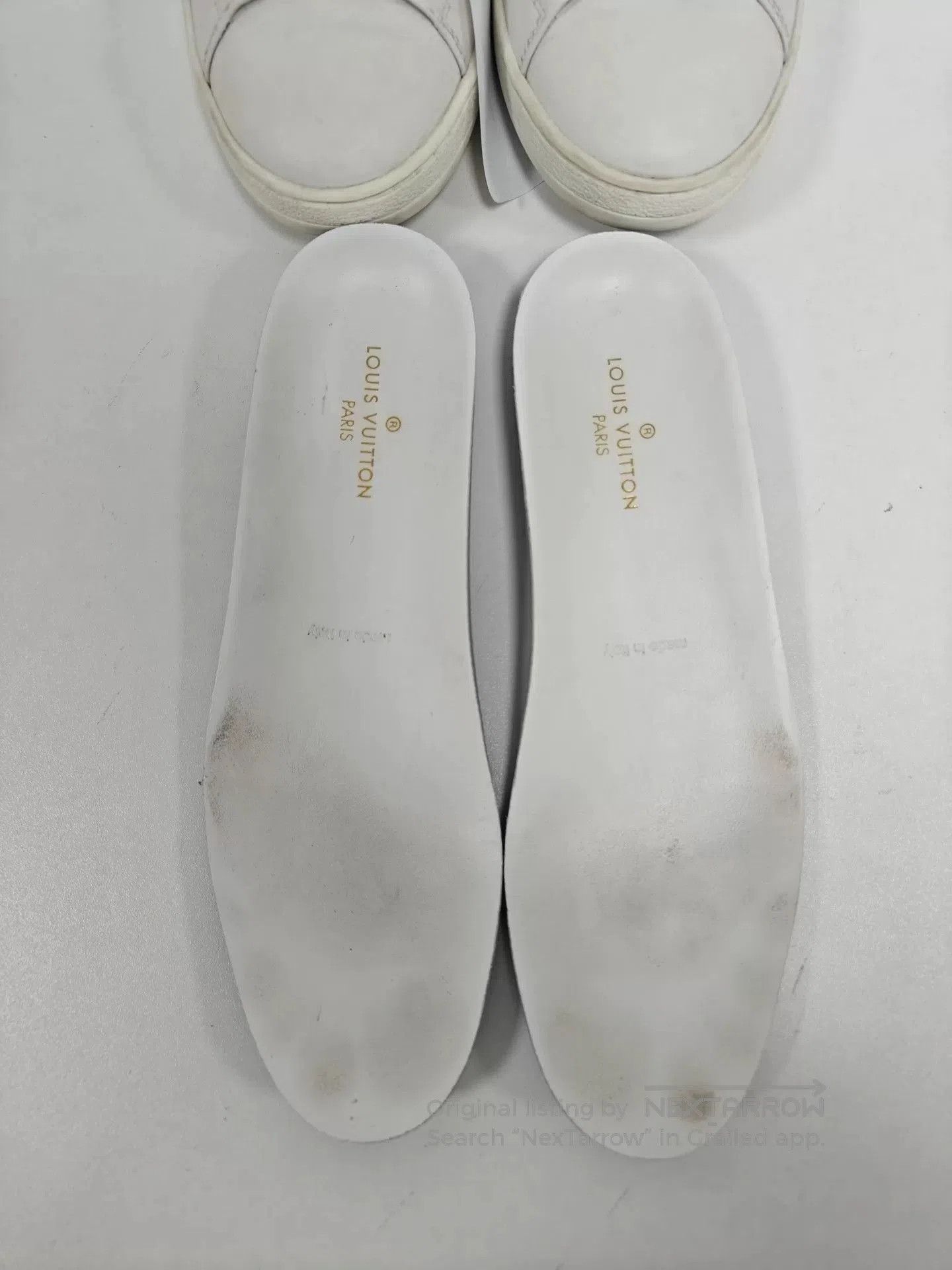 Louis Vuitton Louis Vuitton Metal Logo White Sneakers. Size US 5.5 / IT 35.5 - 8 Thumbnail