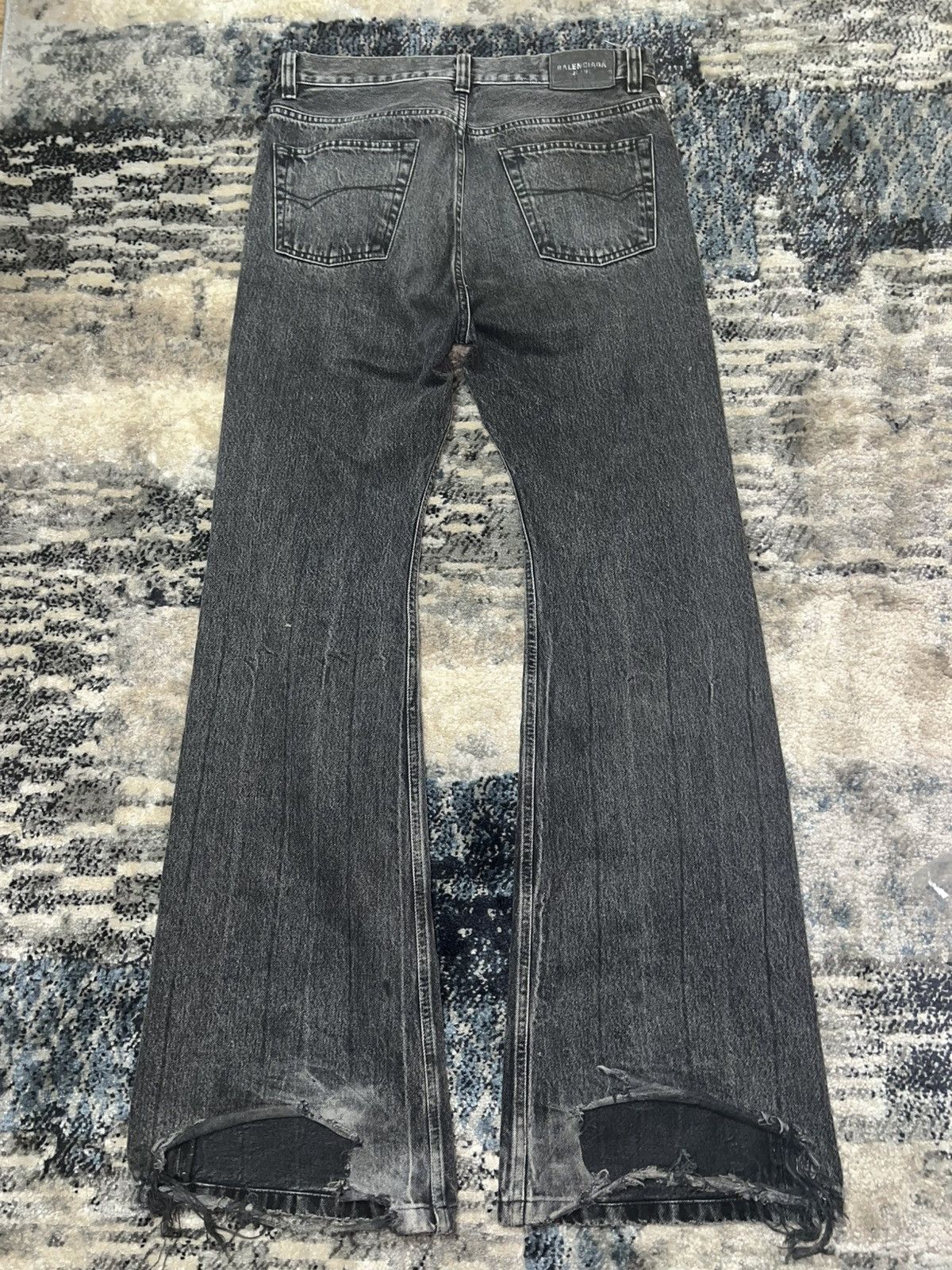 Balenciaga Balenciaga SS23 Lost Tape Denim Black Gray Size US 31 - 2 Thumbnail