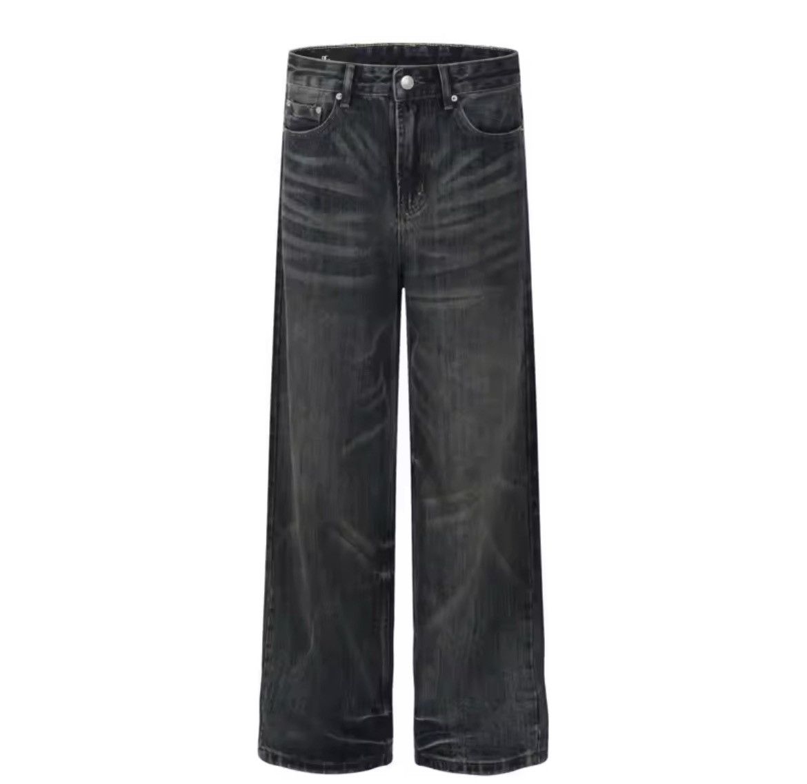 Jean Vintage Washed Loose Straight Jeans Size US 32 / EU 48 - 5 Thumbnail