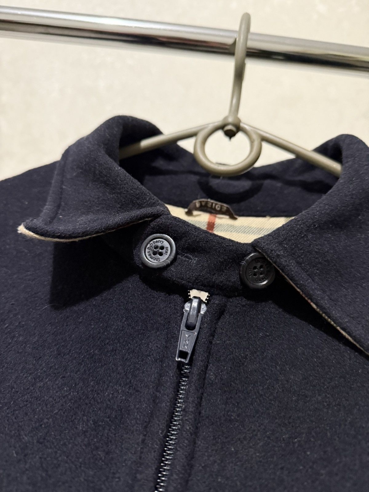 Burberry THOMAS BURBERRY WOOL BOMBER JACKET MEN’S NOVA CHECK LINED Size US M / EU 48-50 / 2 - 9 Thumbnail