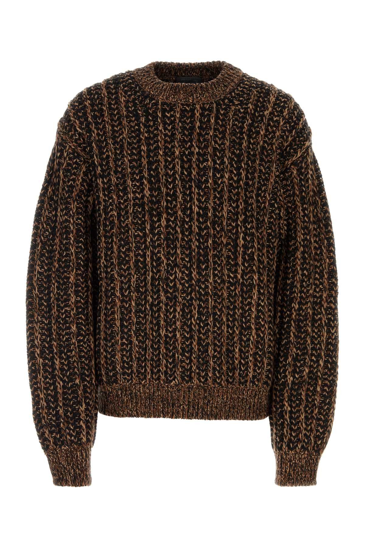 image of Prada Multicolor Wool Blend Sweater, Men's (Size 2XL)