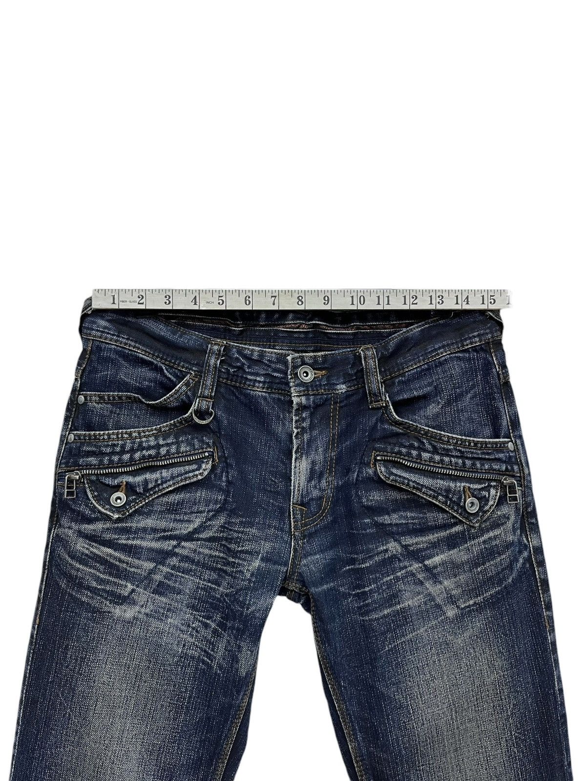 Other 🔥NICOLE Punk Acid Wash Clawmark Whisker Minimalist FLARE Size US 30 / EU 46 - 22 Thumbnail