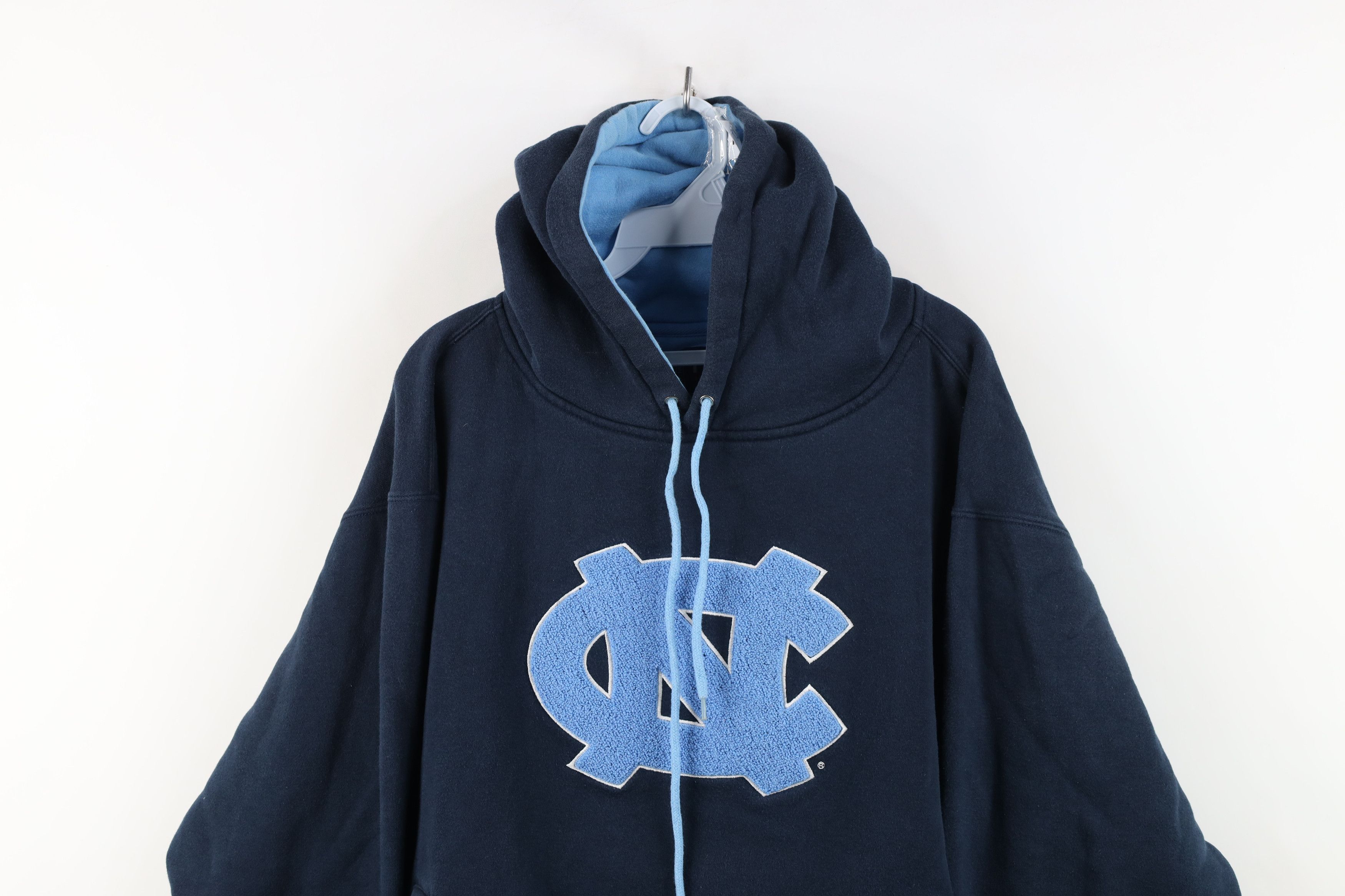 Vintage Vintage 90s Y2K University of North Carolina Hoodie Size US XL / EU 56 / 4 - 2 Thumbnail