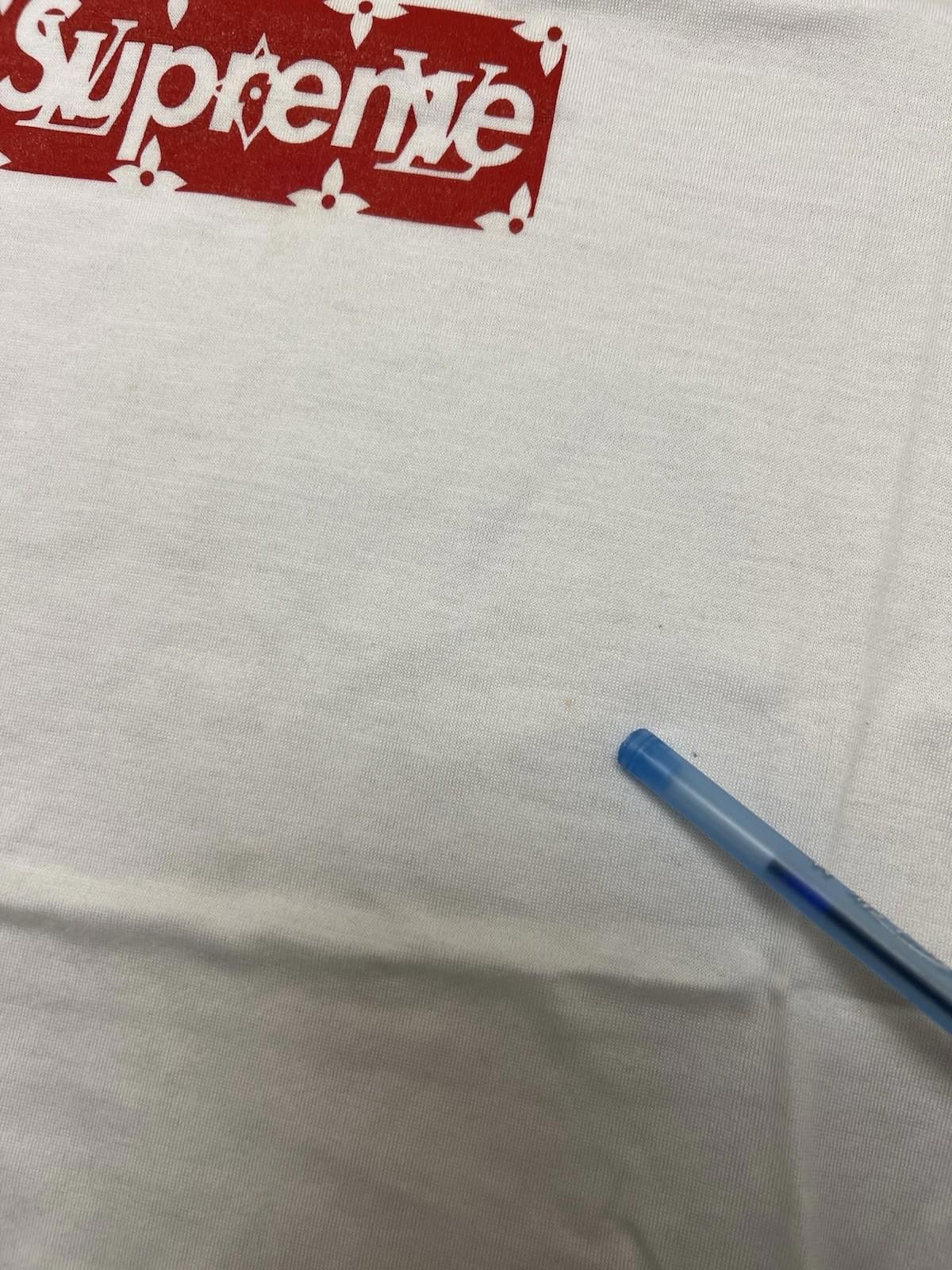 Louis Vuitton SUPREME X LOUIS VUITTON BOX LOGO TEE WHITE RED MONOGRAM M Size US M / EU 48-50 / 2 - 5 Thumbnail
