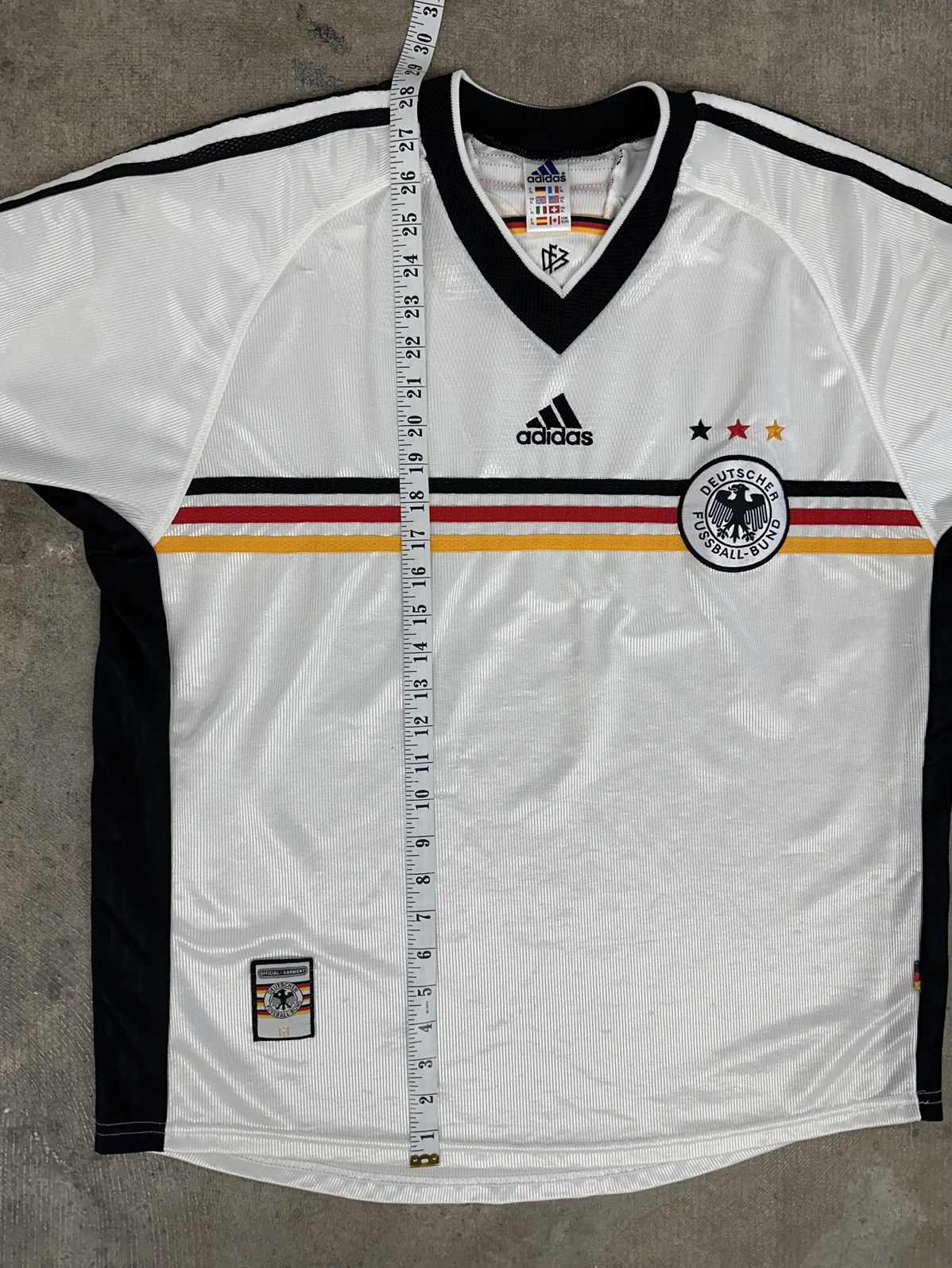 Adidas × Vintage Vintage Adidas 1998 Germany Soccer Jersey Kit Maglia RARE Size US XL / EU 56 / 4 - 11 Thumbnail