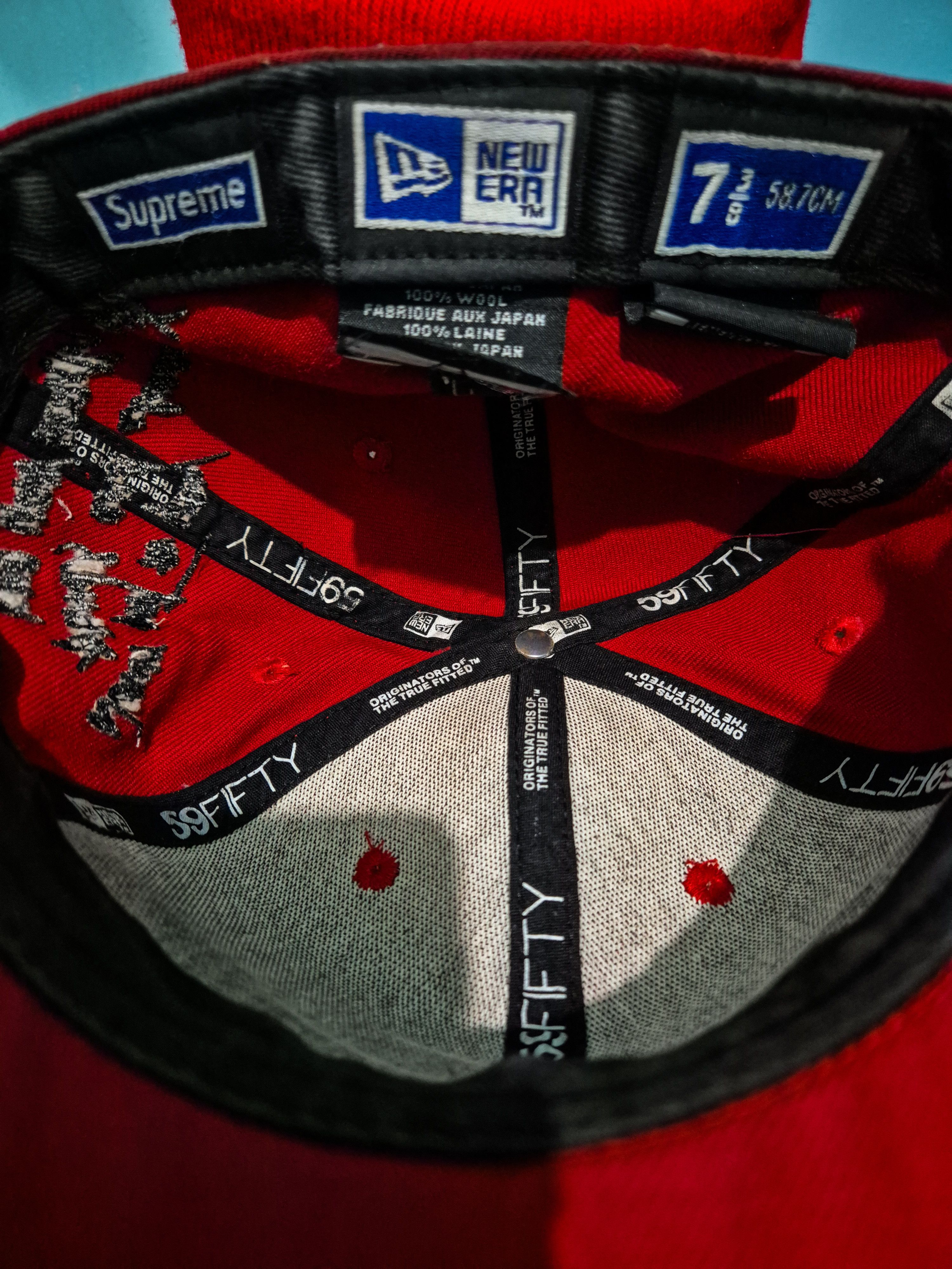 New Era × Supreme Supreme x New Era 2006 "Goodfellas" S Logo Fitted Hat Red Size ONE SIZE - 5 Thumbnail