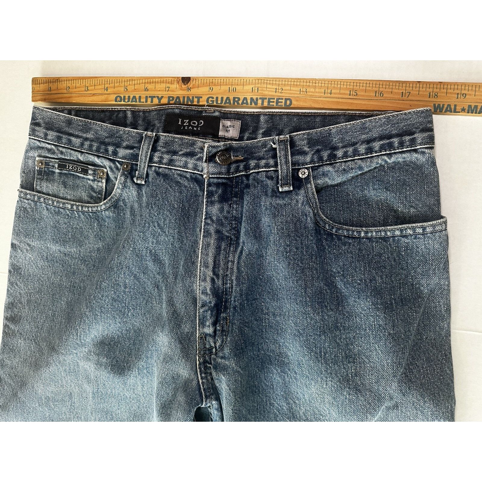 Izod Izod Jeans Blue Denim Classic Fit 36x30 Streetwear Normcore Size US 36 / EU 52 - 8 Thumbnail