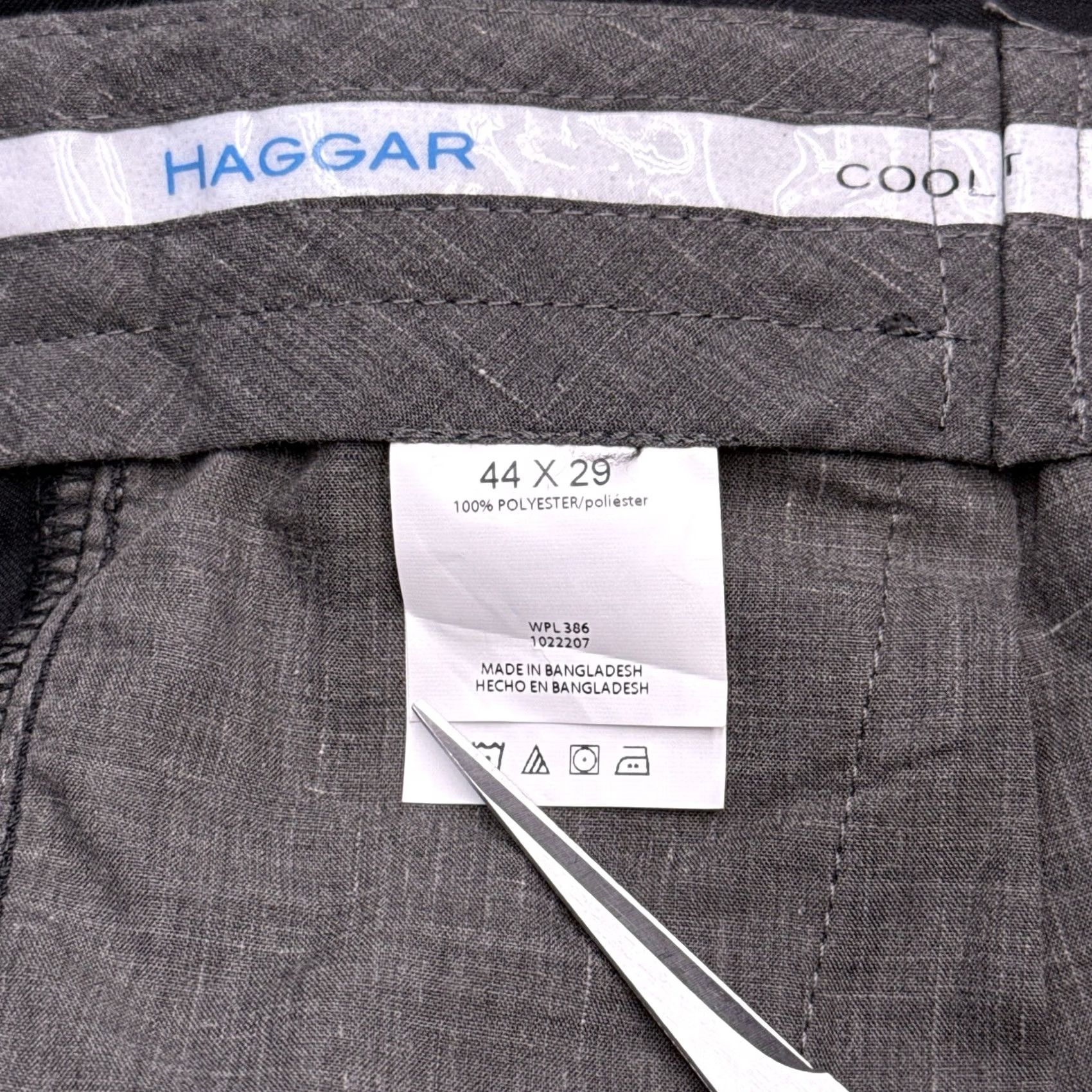 Haggar Haggar Cool 18 ProbPants Pants 44x29 Black New Waist Expandable Gripper Shirt Size US XXL / EU 58 / 5 - 6 Thumbnail