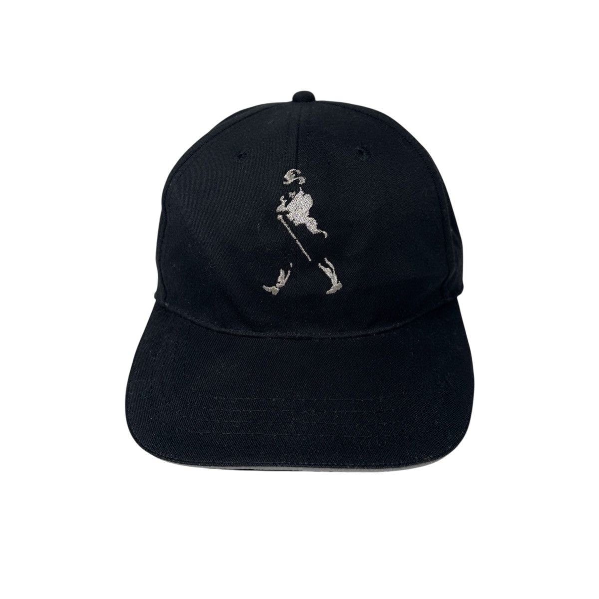 Vintage Johnnie Walker Black Promo Hat Cap Black Embroidered Size ONE SIZE - 1 Thumbnail