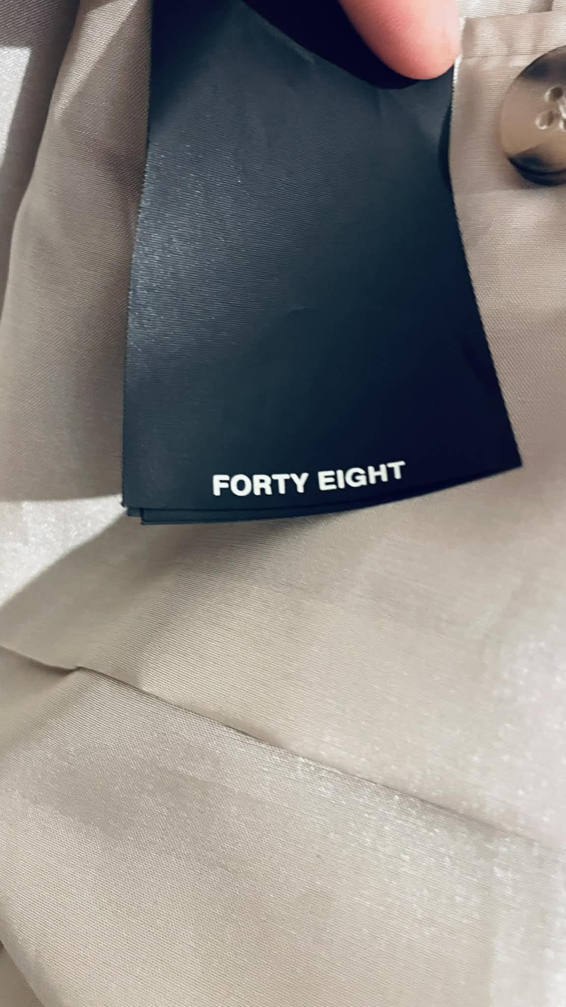 Fear of God FOG Beige Eternal Lapelless Jacket Size 38R - 8 Thumbnail