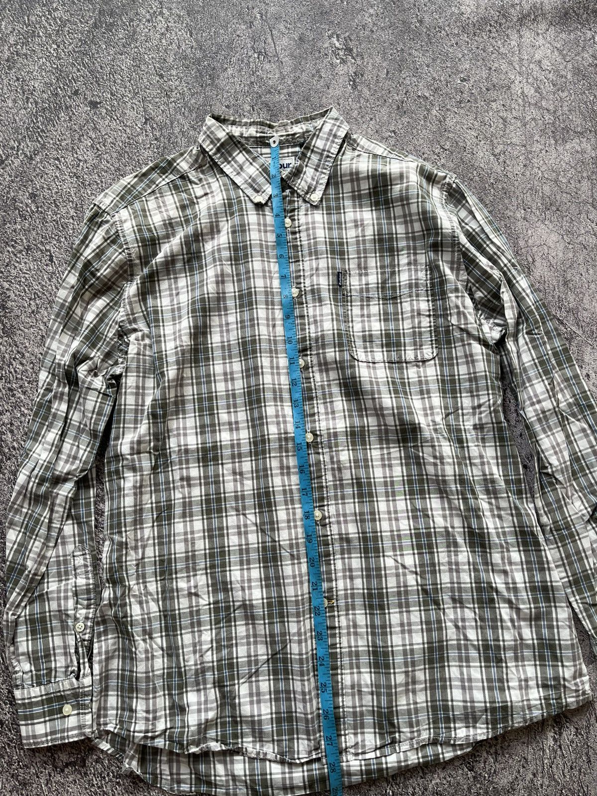Japanese Brand BARBOUR PLAID LONG SHIRT Size US L / EU 52-54 / 3 - 7 Thumbnail