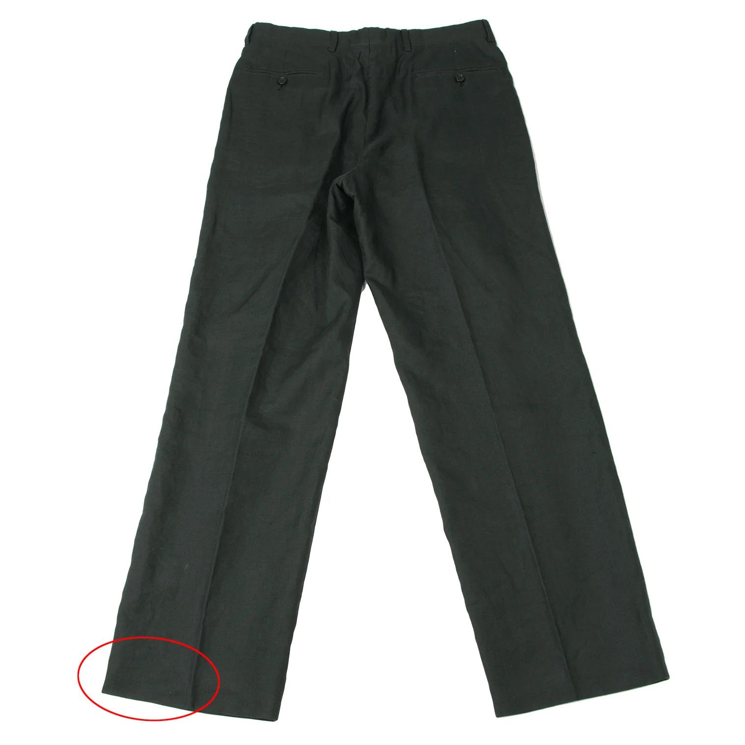 Armani Collezioni Linen Tuck Pants in Green, Size M Size US 26 / EU 42 - 9 Thumbnail