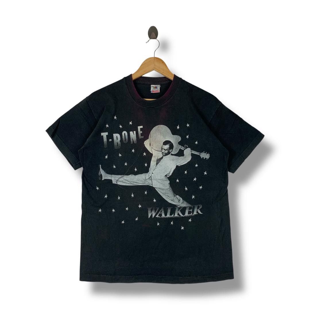 Band Tees Vintage 90s T-BONE WALKER Blues musician guitarist tees Size US M / EU 48-50 / 2 - 1 Thumbnail