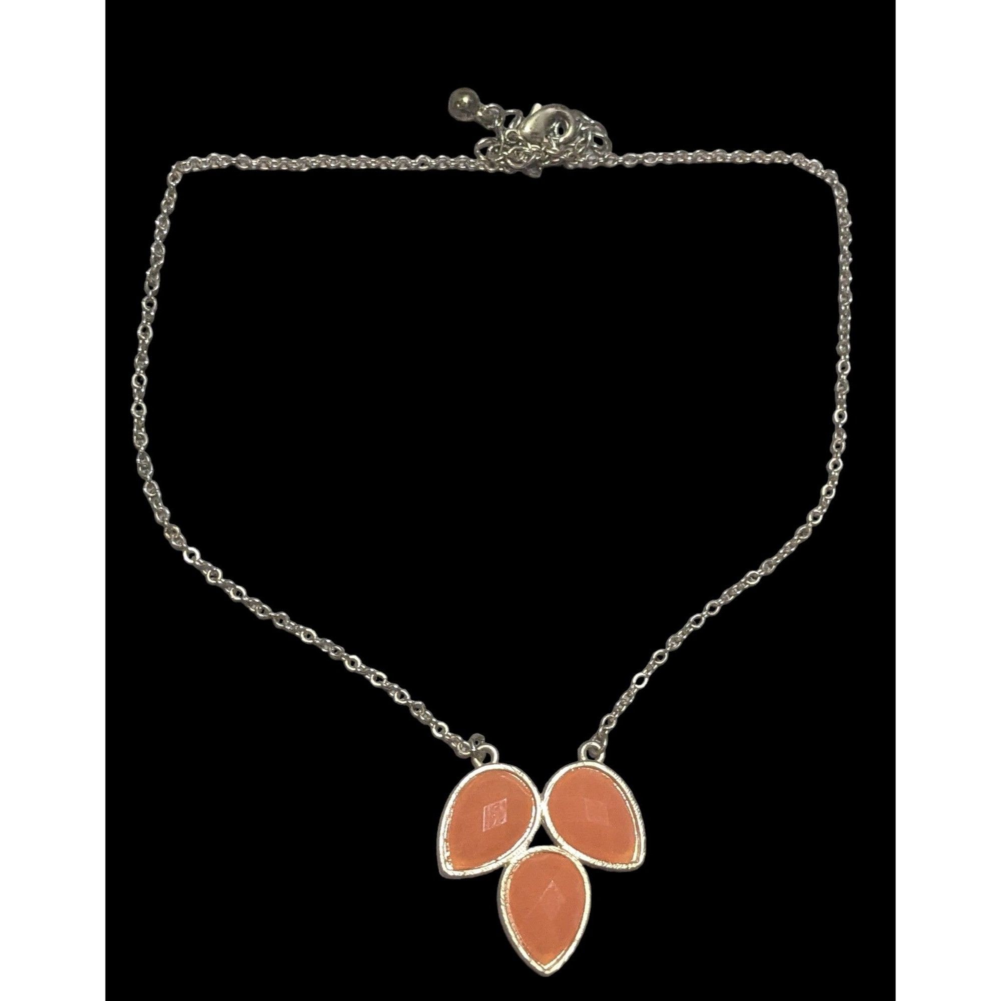Other Orange And Gold Floral Necklace Size ONE SIZE - 3 Thumbnail