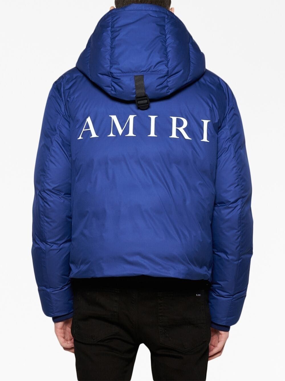 Amiri o1w1db10125 Logo-Embroidery Padded Jacket in Blue Size US M / EU 48-50 / 2 - 5 Thumbnail