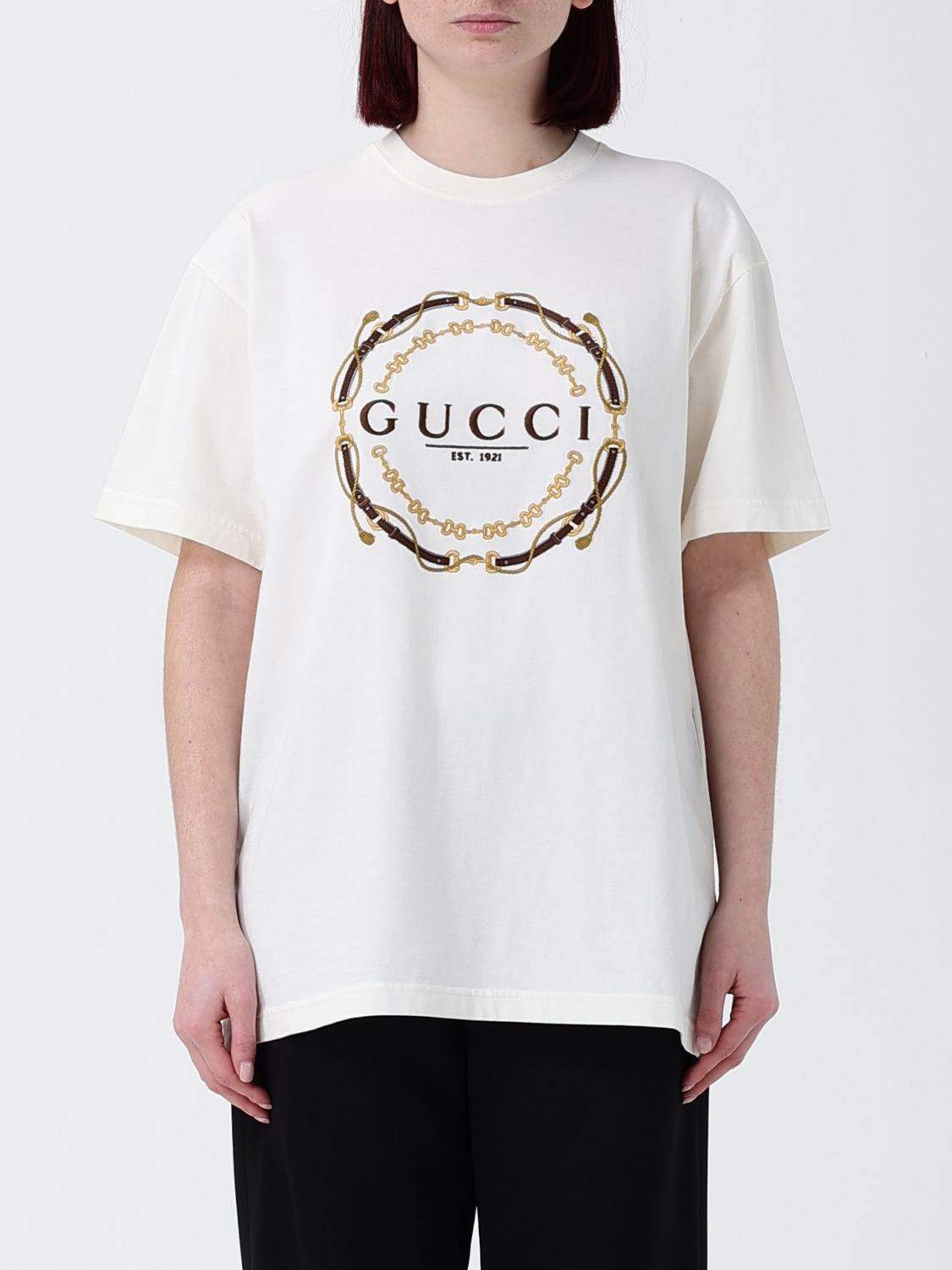 Gucci Gucci T-Shirt Woman Milk Size XS / US 0-2 / IT 36-38 - 1 Thumbnail