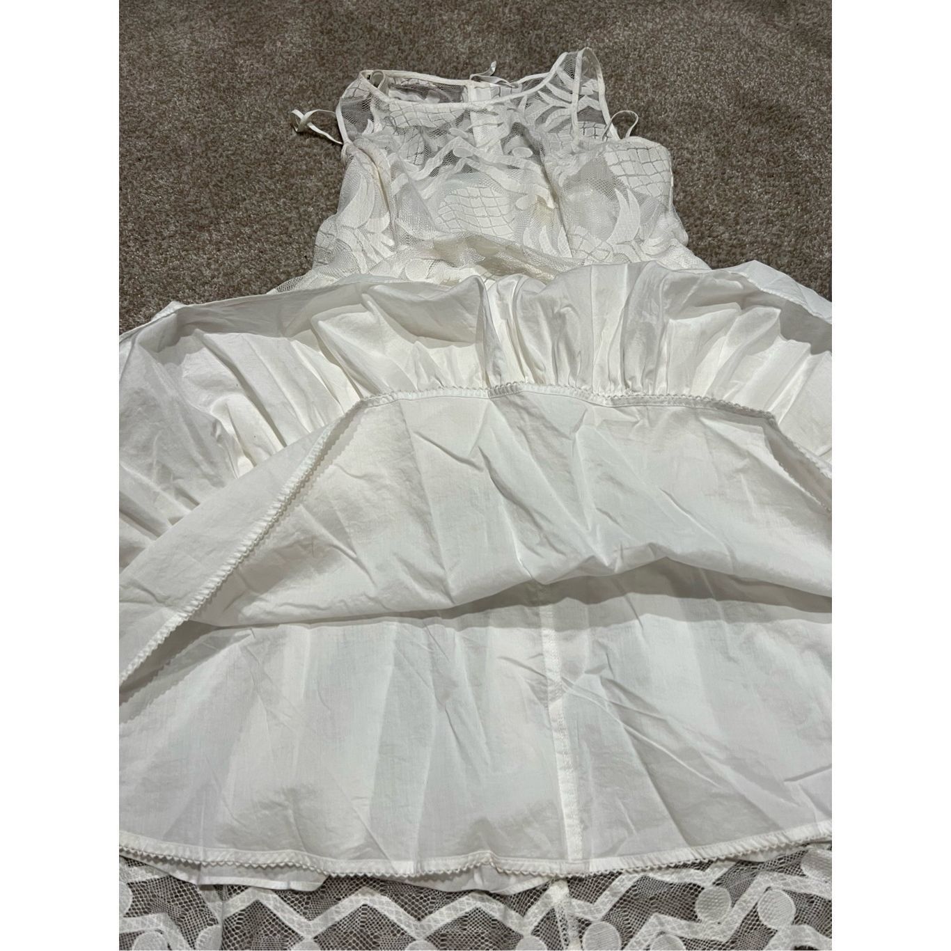 Anthropologie Maeve Anthropologie white dress size 10 Size L / US 10 / IT 46 - 10 Thumbnail