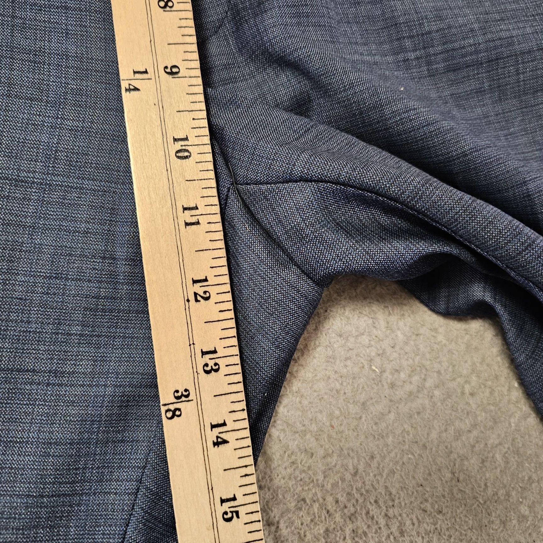 Calvin Klein Calvin Klein Dress Pants Mens 34W Blue Mabry Flat Front Suit Separate Dress Pants Regular Slacks Size 34R - 4 Thumbnail