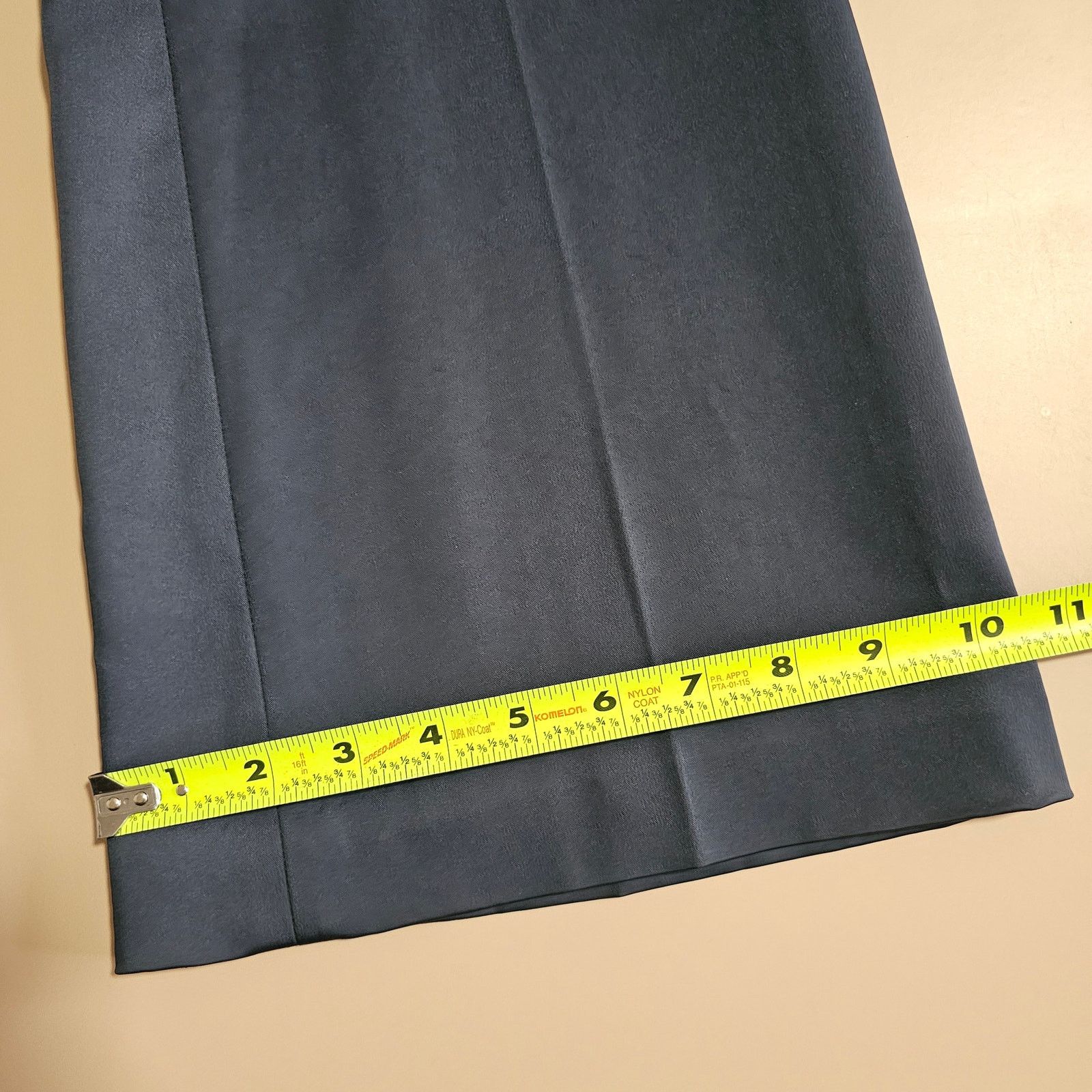Bcbgmaxazria BCBG MAXAZRIA Blue Satin The Slim Flare Carla Dress Pants 6 Size 28" / US 6 / IT 42 - 6 Thumbnail