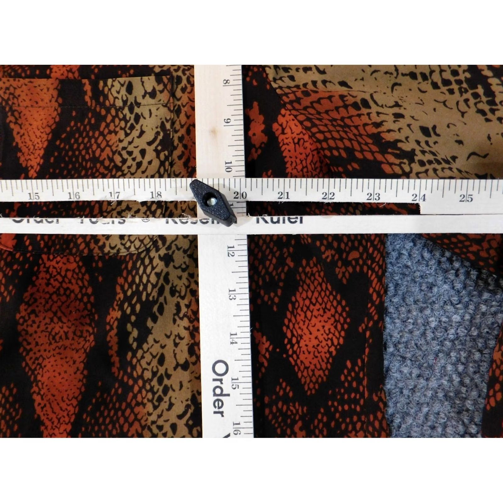 Vintage Notations Womens Button-Up Blouse XL Brown Polka Dot Crew Neck Pullover Casual Top Button Size XL / US 12-14 / IT 48-50 - 6 Thumbnail